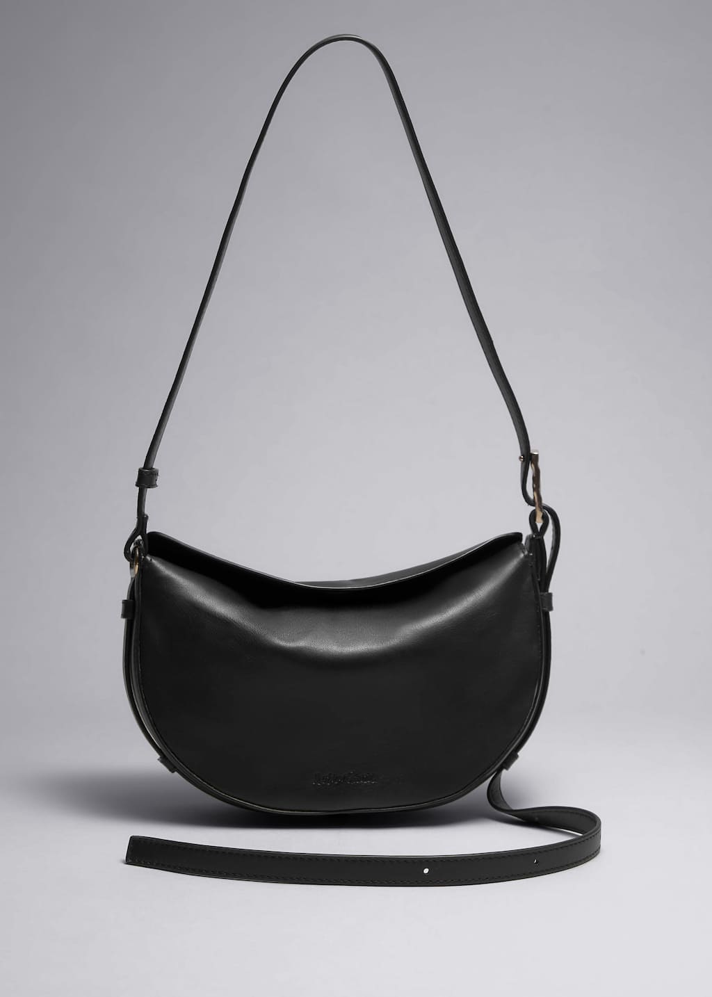 Petit sac porté épaule en cuir - Noir - Still Life