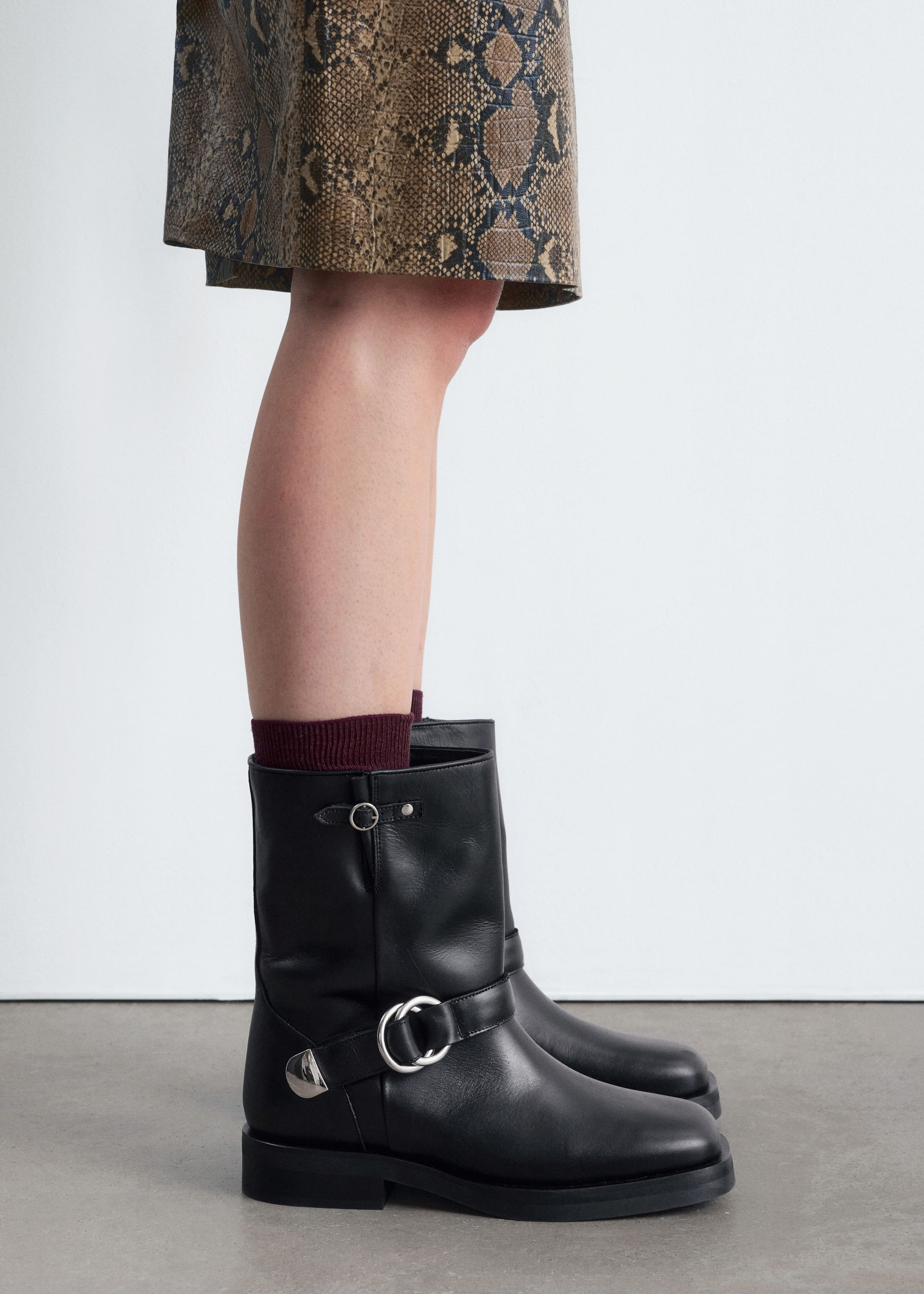 Image of Bikerstiefel aus Leder