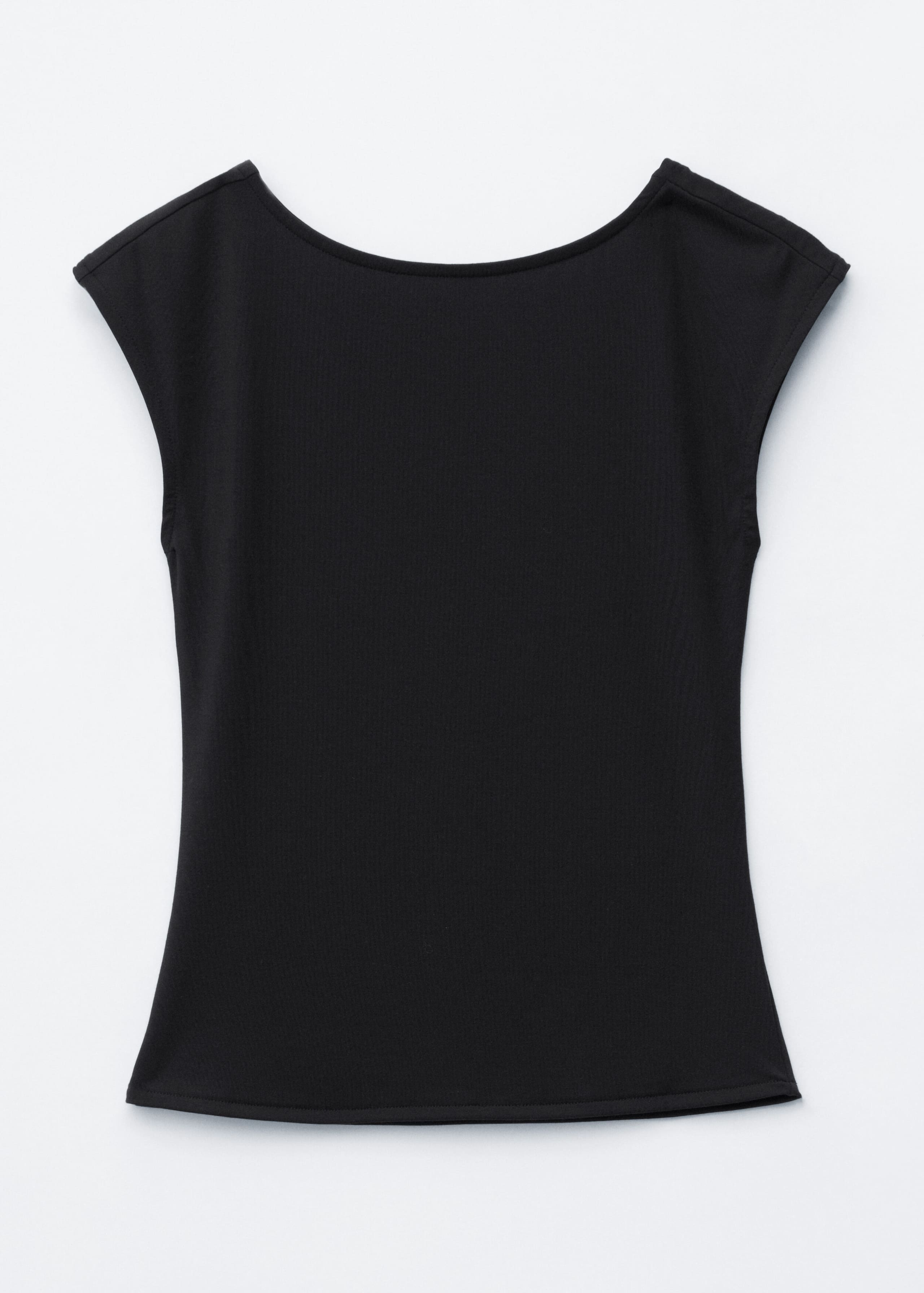 Fitted Open-Back T-Shirt - Butter Yellow - Still Life