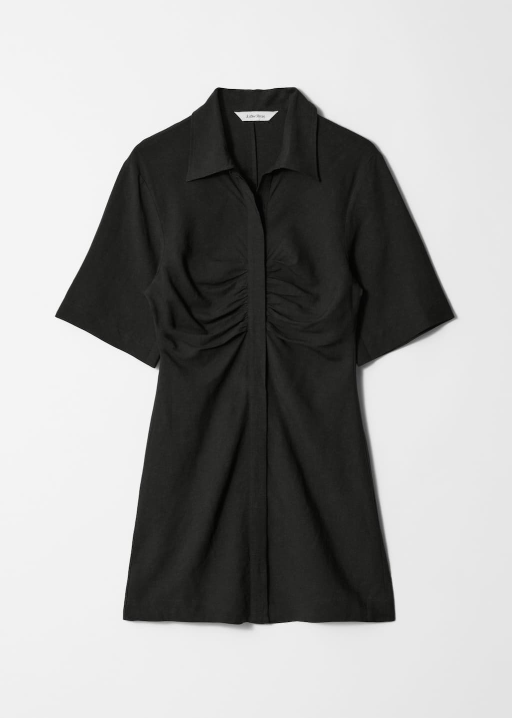Vestido camisero mini - Negro - Bodegón