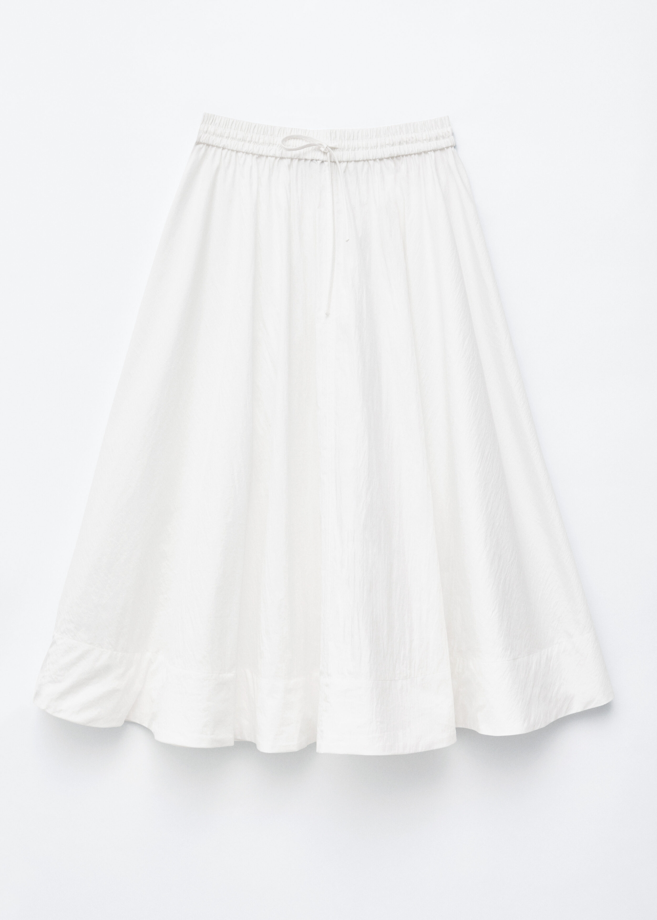 Gathered A-line Maxi Skirt