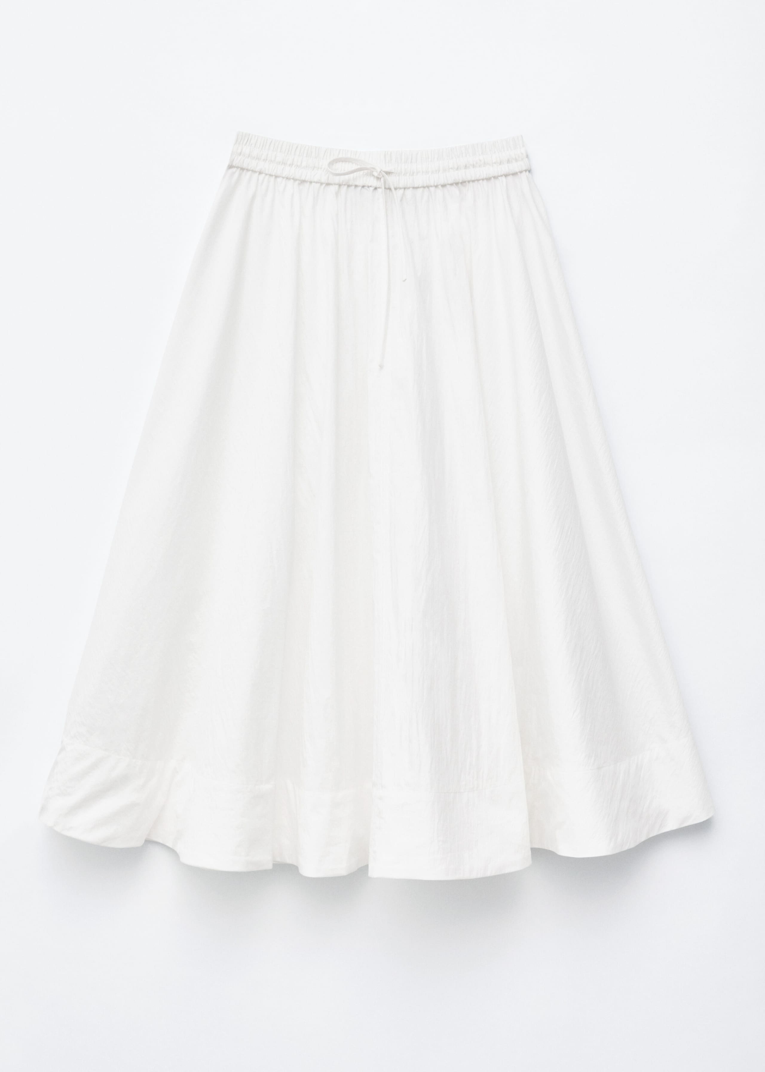 Image of Rynkad maxikjol i bomullsblandning