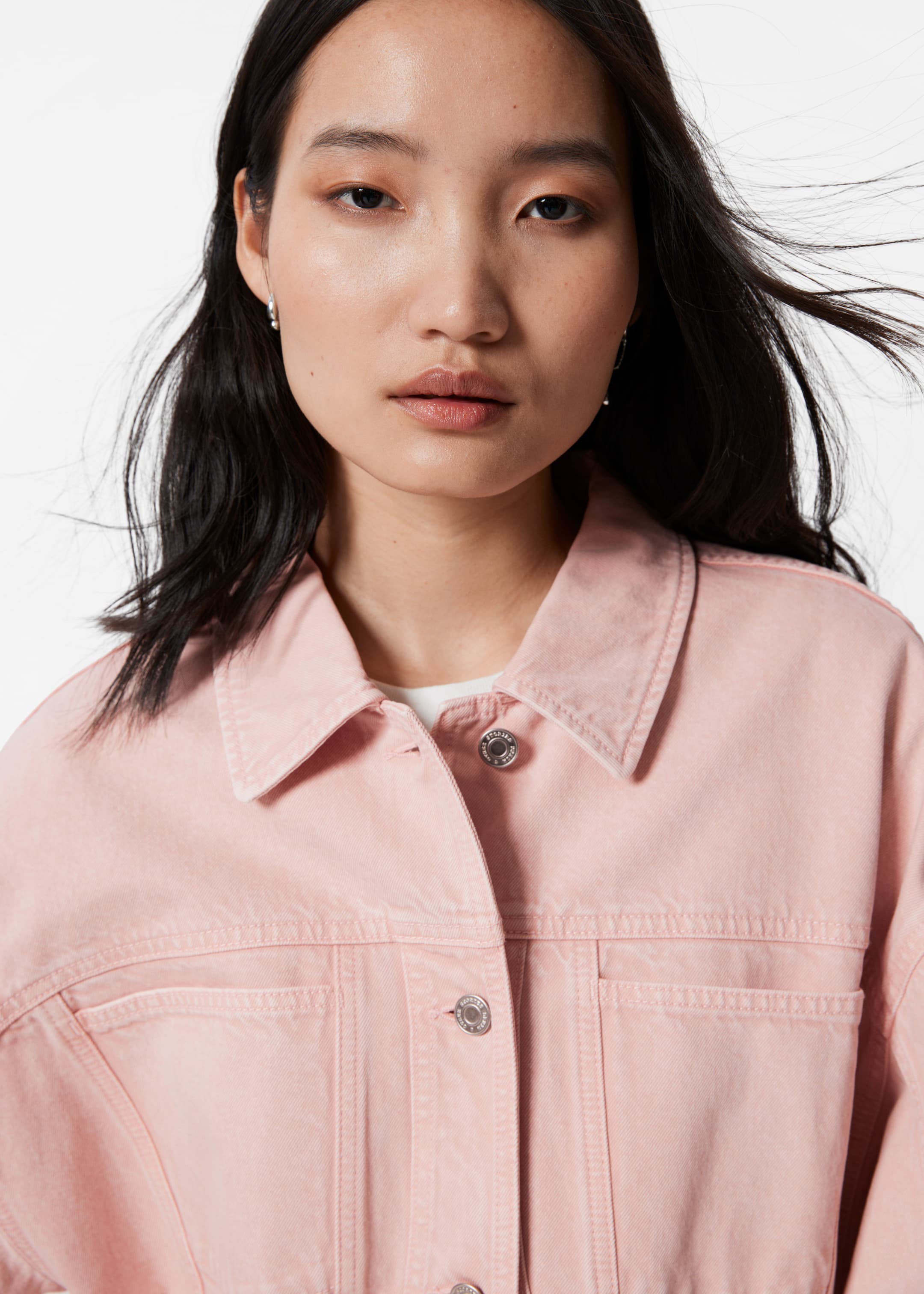 Grösseres Bild ansehen: Kastenförmige Jeansjacke - Hellrosa - DAMEN | H&M CH 2
