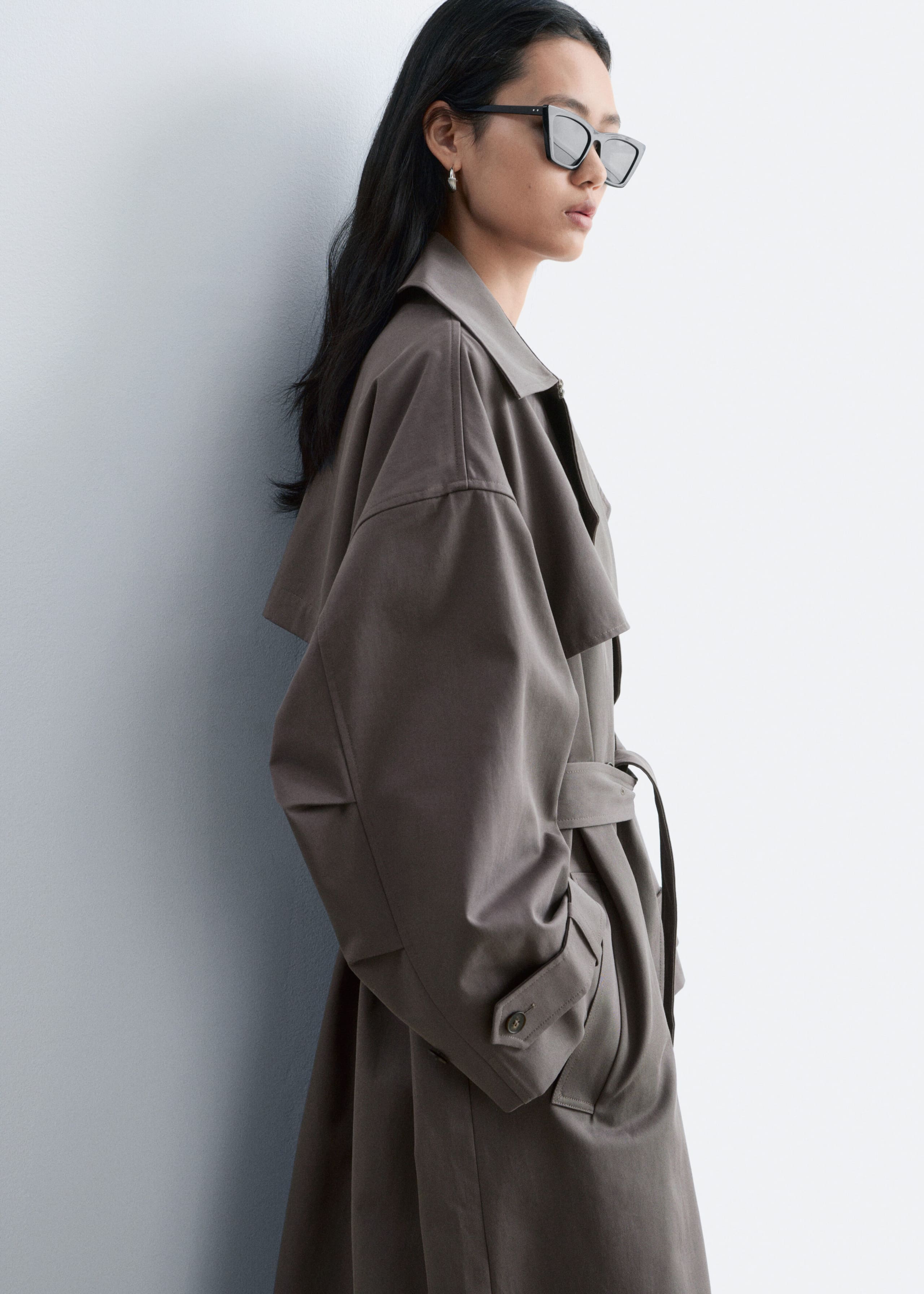 Image of Double-Breasted Trench Coat