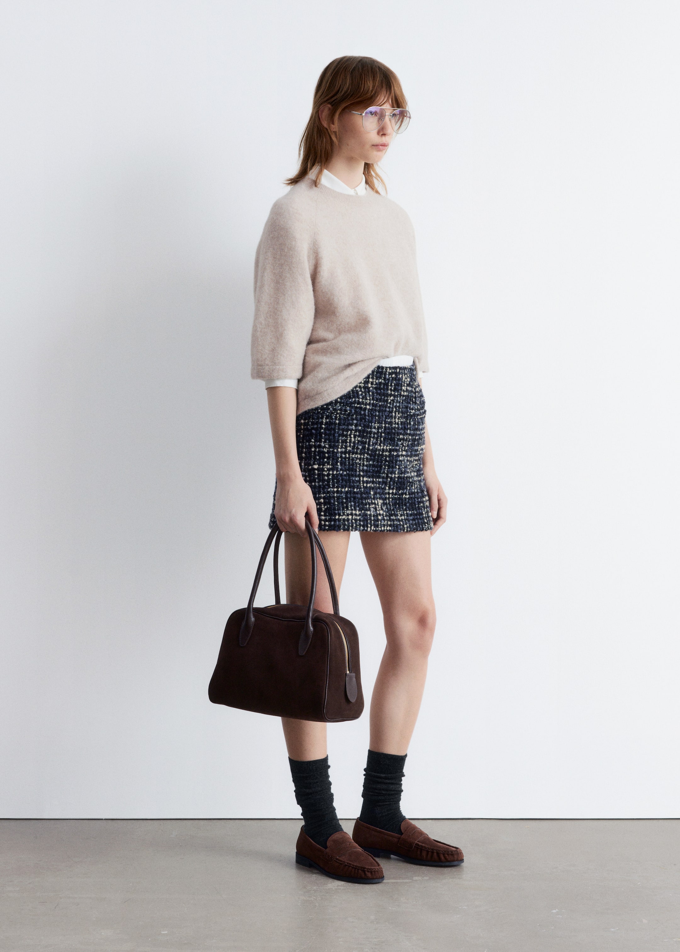 Grösseres Bild ansehen: Strickoberteil aus Alpaka-Mix - Hellbeige - DAMEN | H&M CH 5