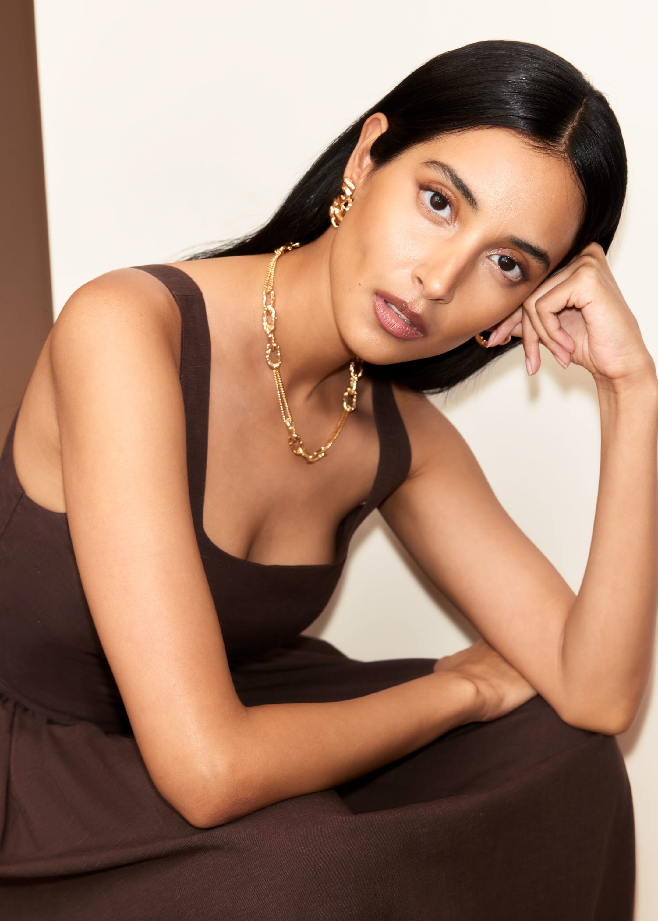 Grotere afbeelding bekijken: Grove gemodelleerde schakelketting - Goudkleurig - DAMES | H&M BE 1