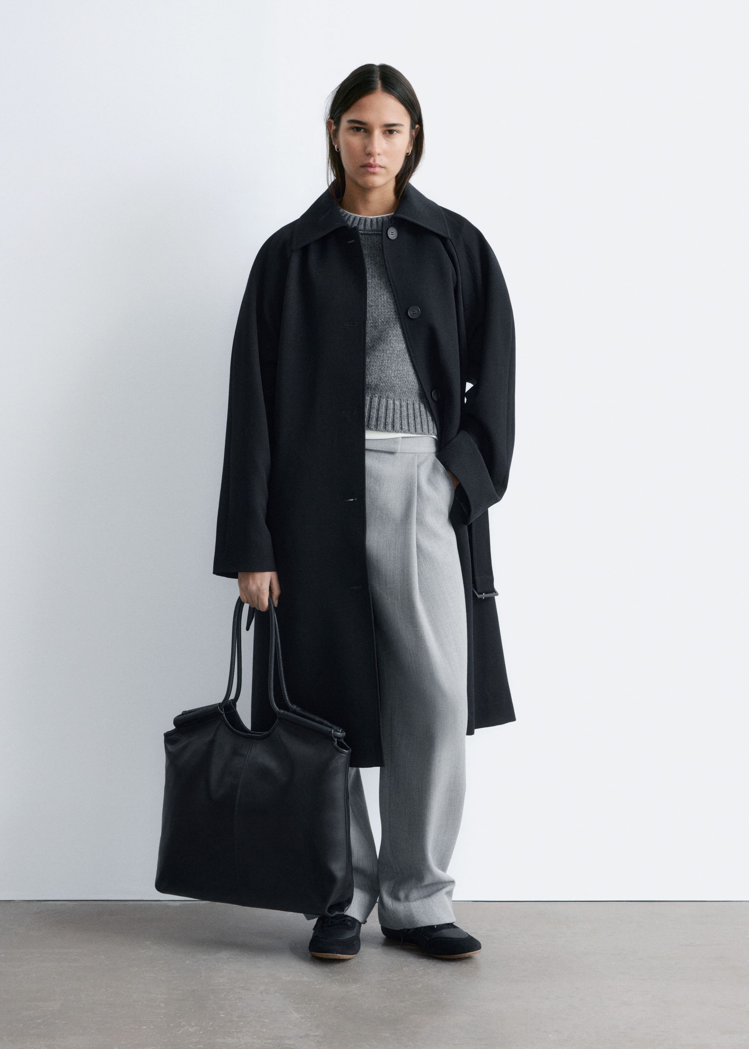 Image of Large Leather Tote Bag