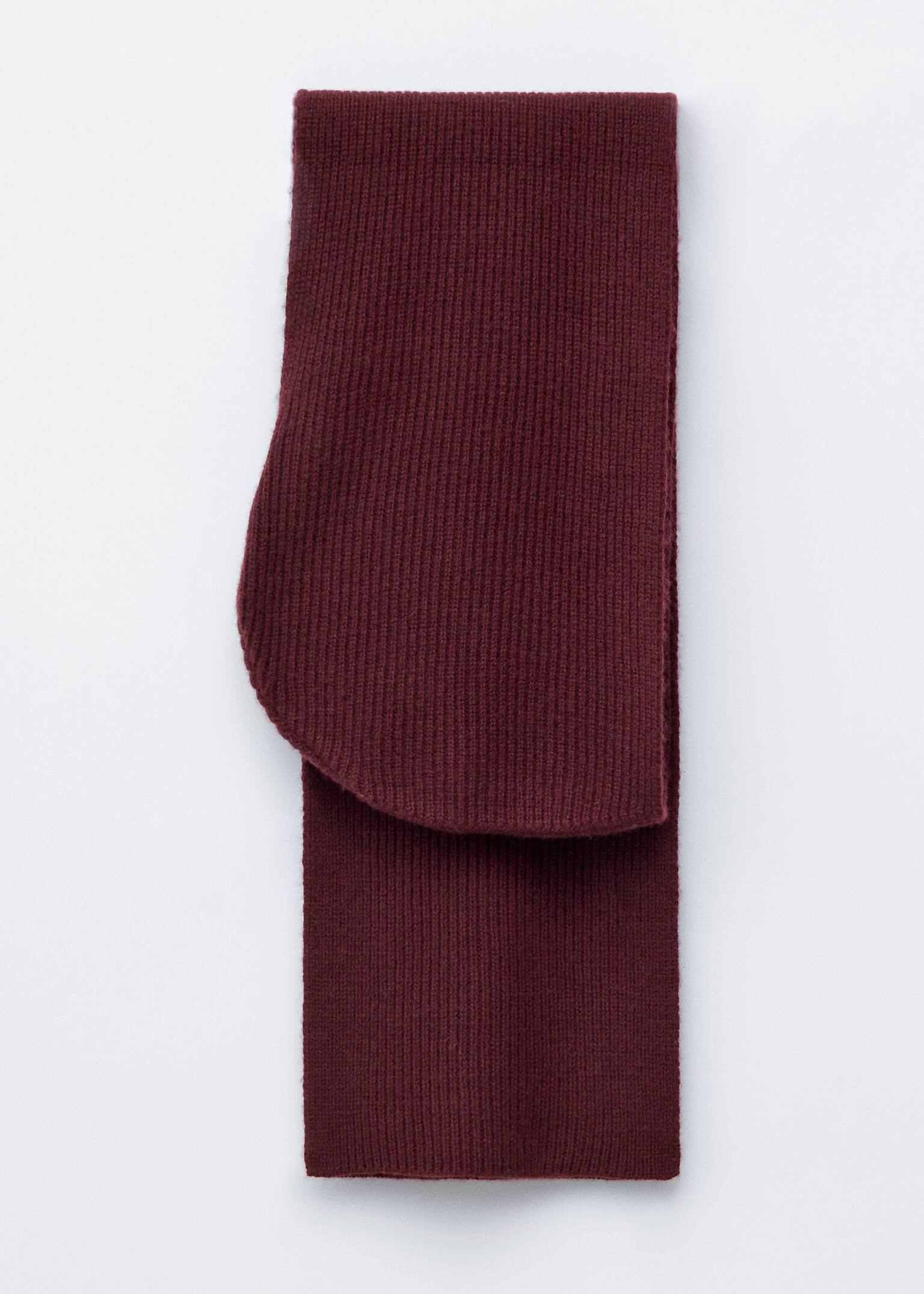 Hooded Wool Scarf - Burgundy/Μαύρο/Μαόνι/Stone/Μπλε - 3