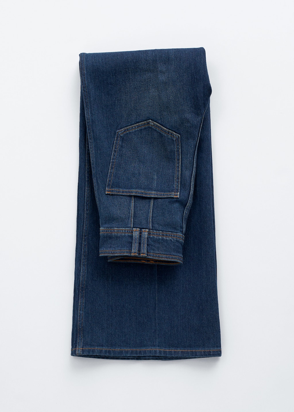 Image of Press-Crease Flared Jeans
