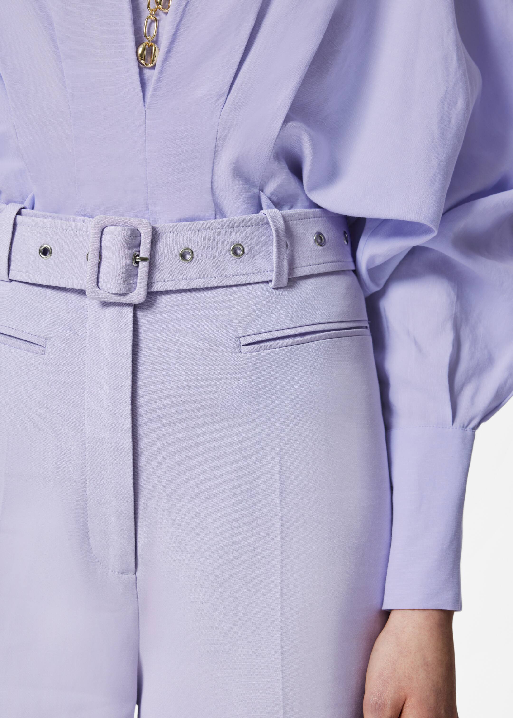 Ver imagem maior: Calças com vincos - Lilás - SENHORA | H&M PT 3