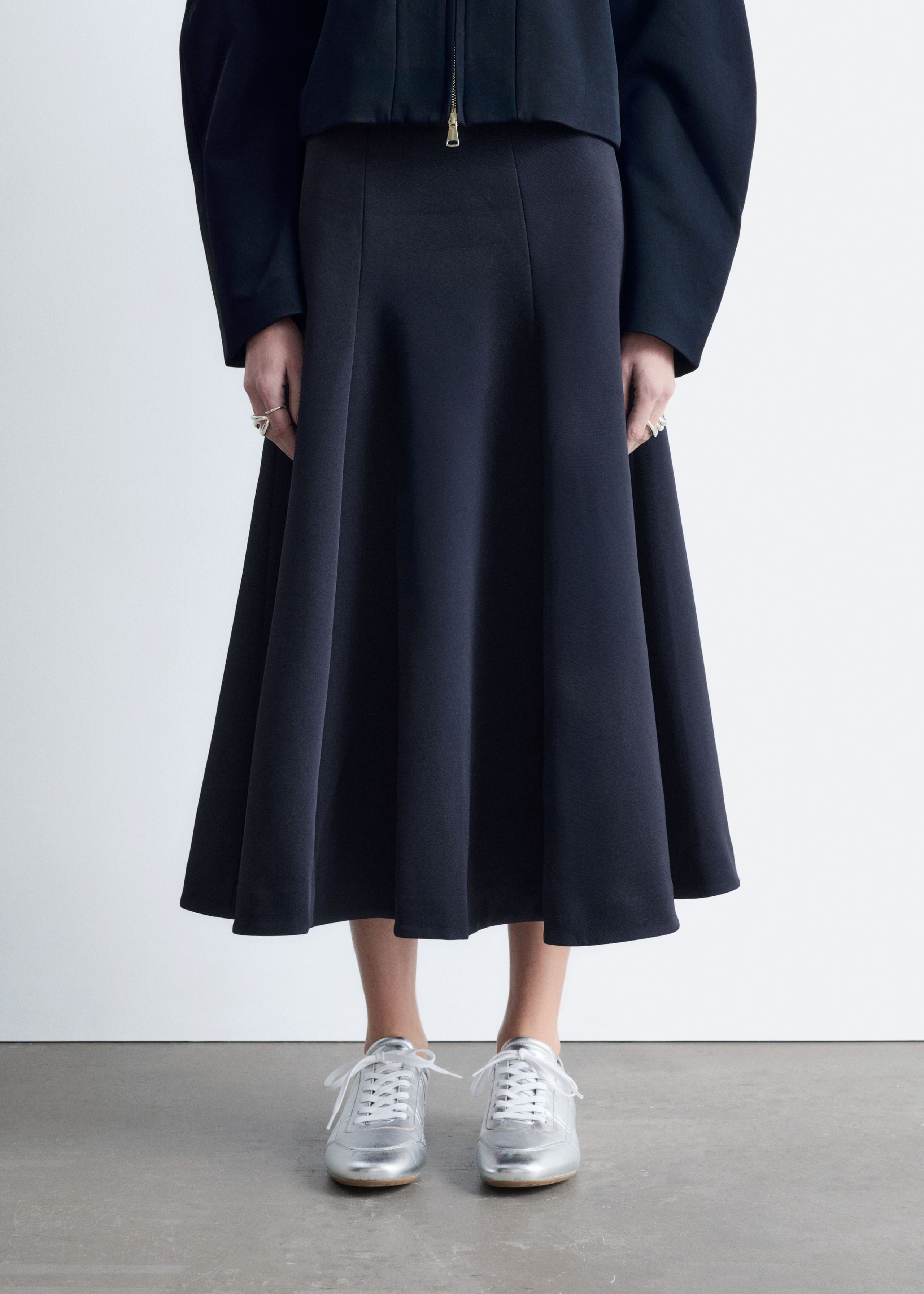 Image of Voluminous Midi Skirt