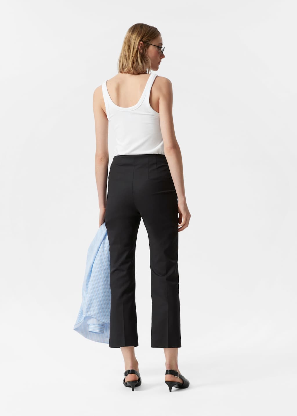 Image of Slim Press-Crease Trousers
