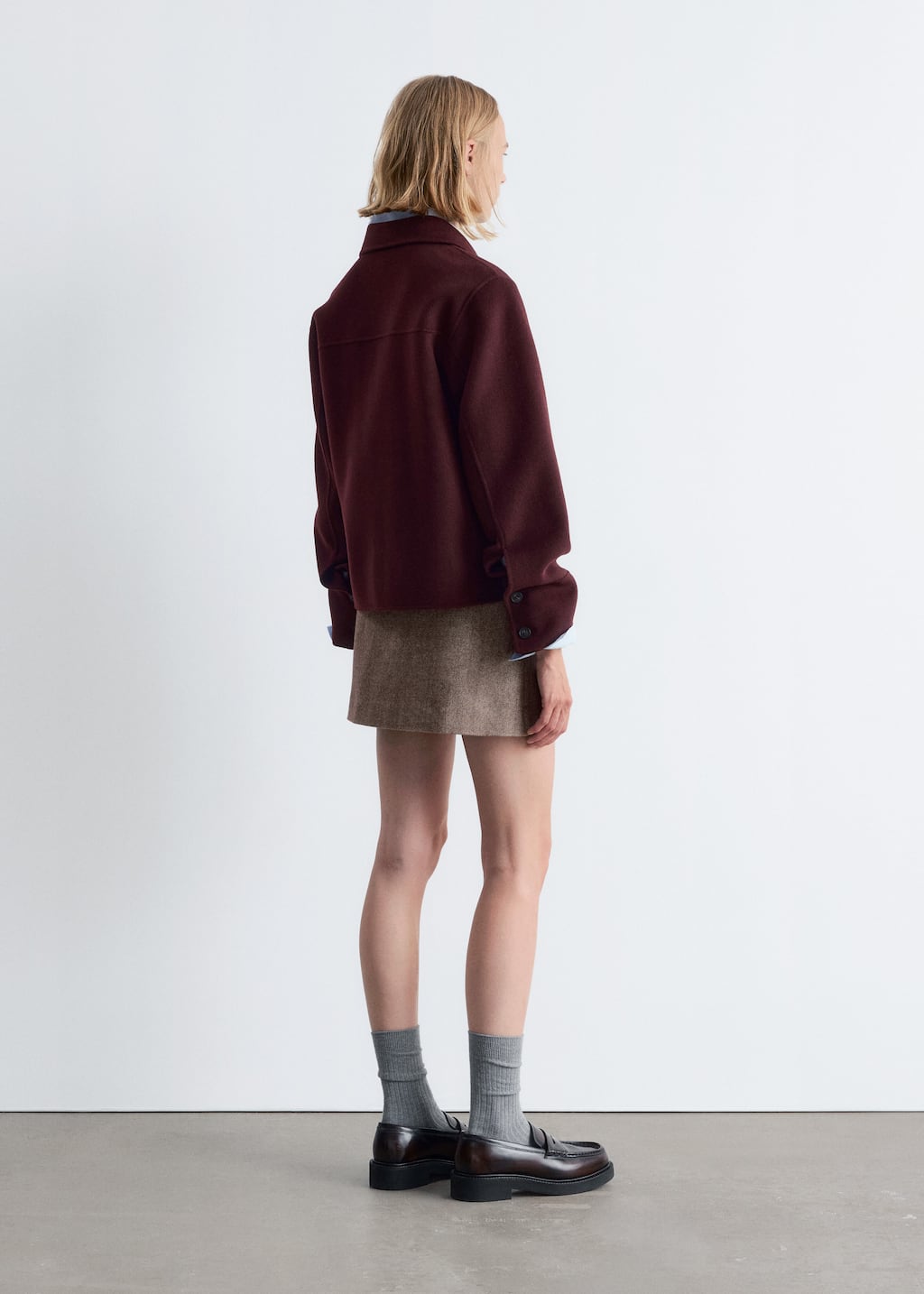 Image of Wolljacke mit Kragen