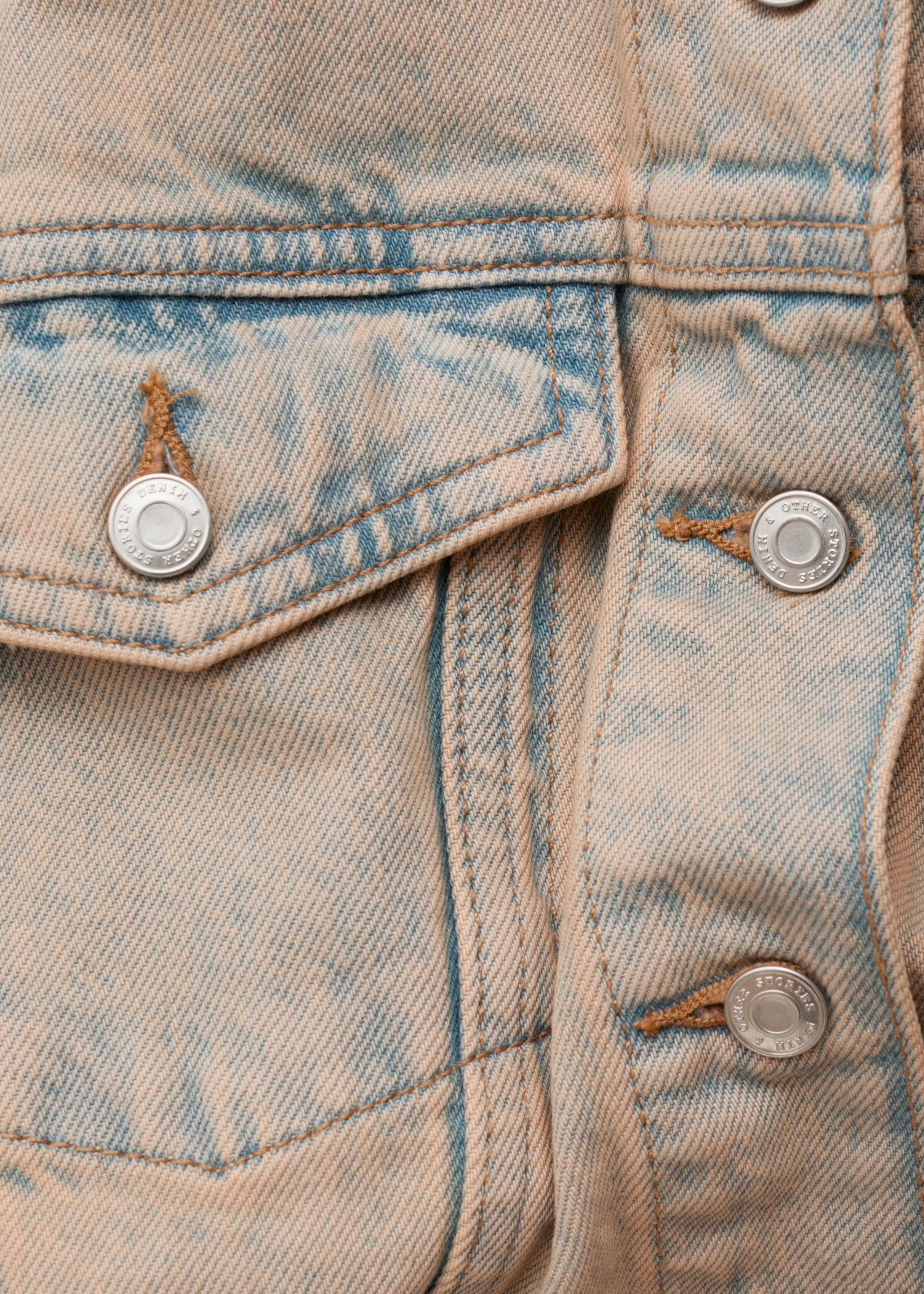 Image of Cropped Overdye Denim Jacket