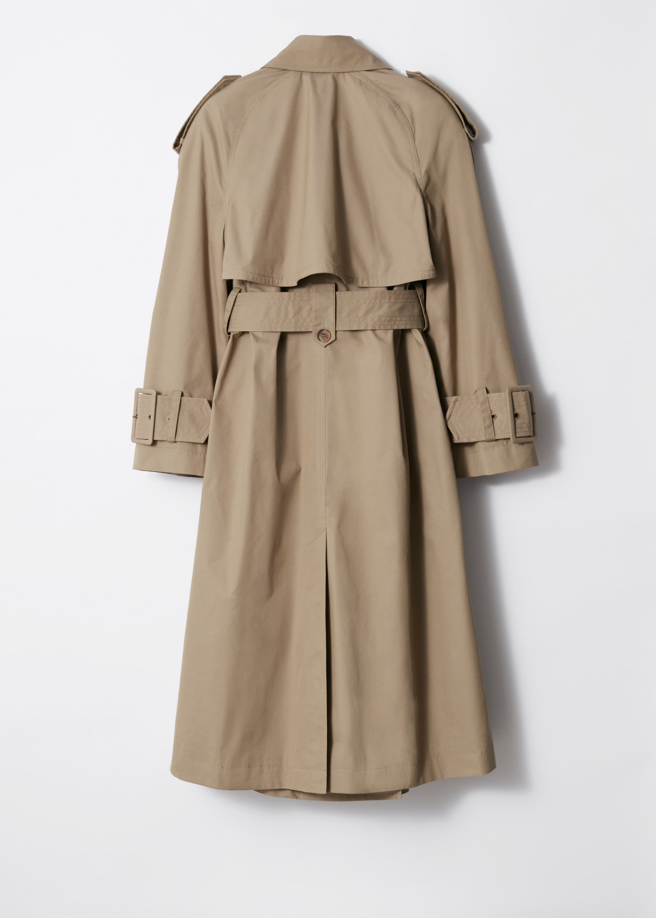 View larger image: Belted Maxi Trenchcoat - Beige - Ladies | H&M GB 2