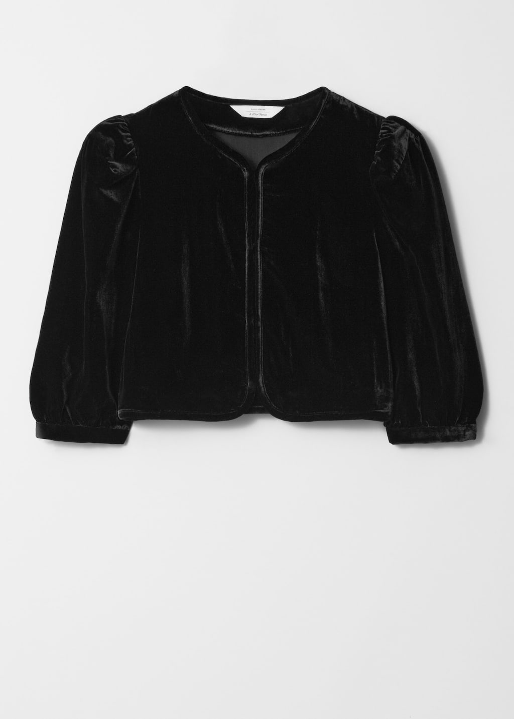 Velvet Cropped Blouse - Animal Print - Still Life