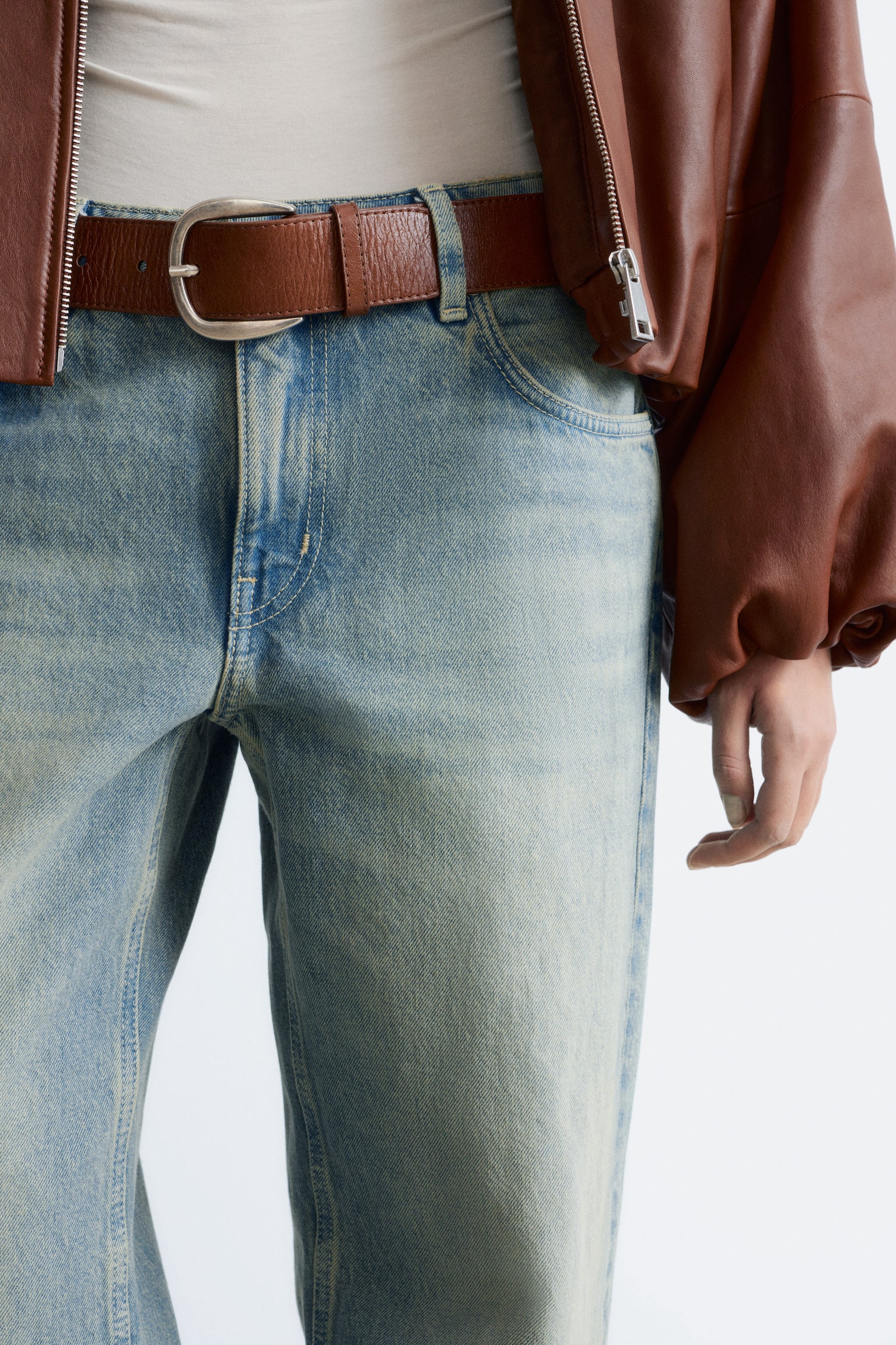 Raka jeans - Ljusblå - 4