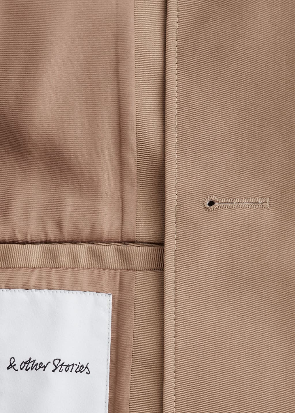 Image of Double-Breasted Trench Jacket