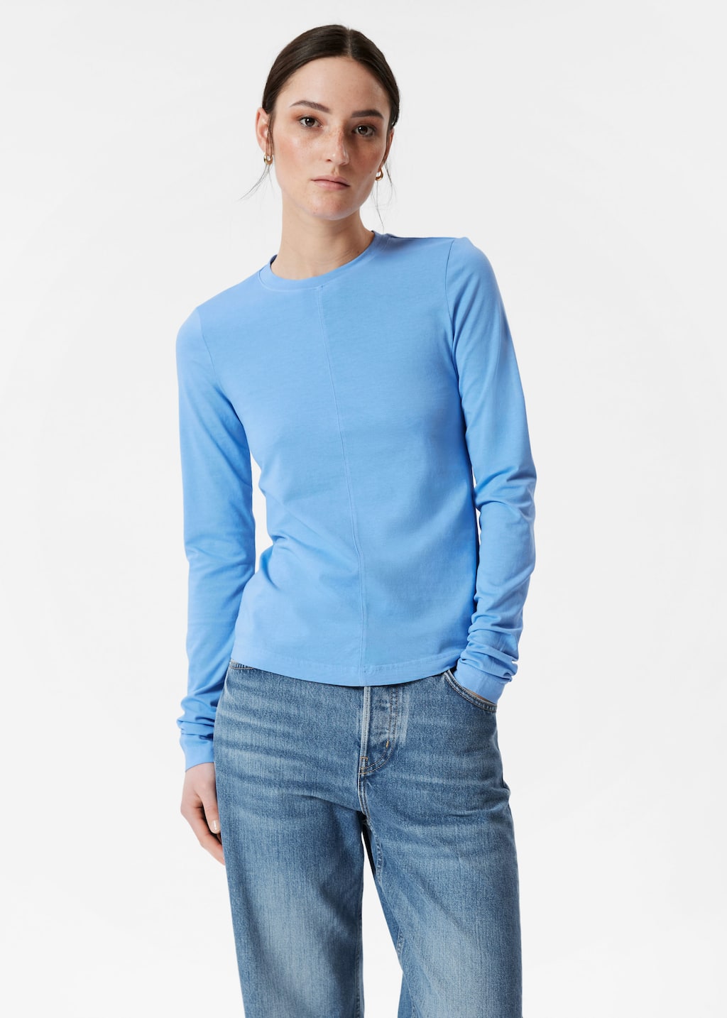 Haut ajusté à manches longues - Vert - Lookbook