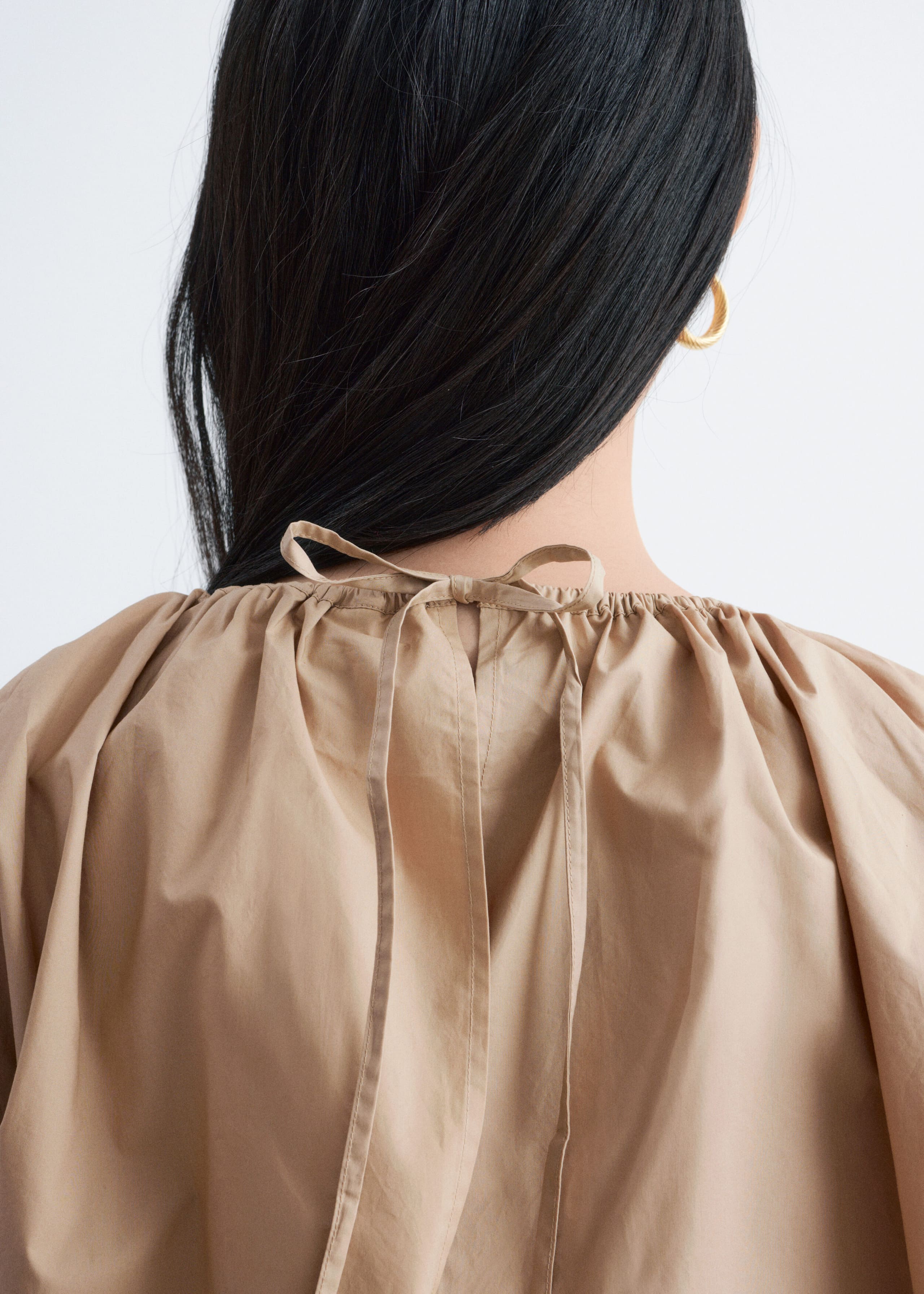 Image of Sculptural Drawstring Blouse