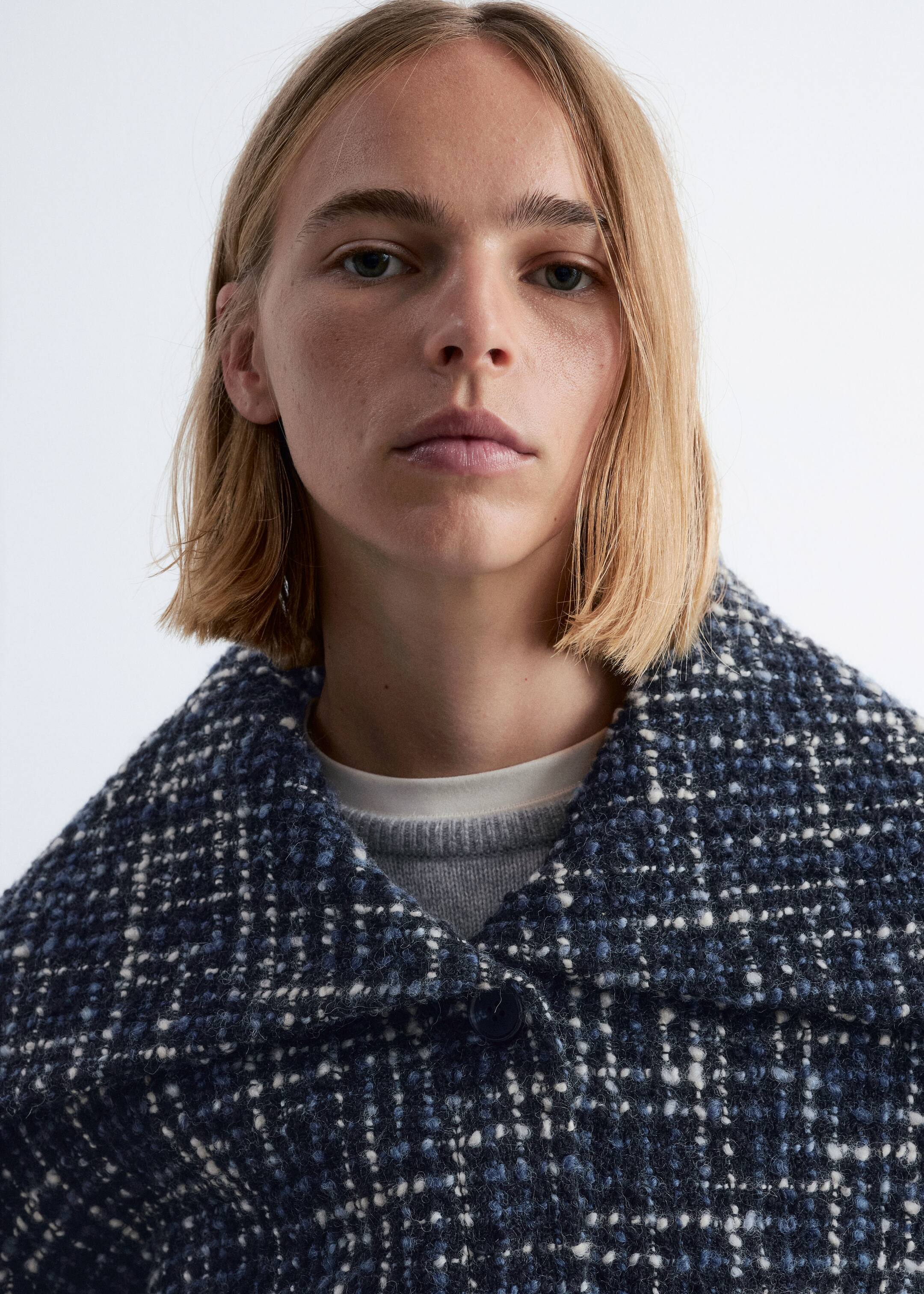 Agrandir l'image: Veste courte en laine - Noir/bleu - FEMME | H&M CH 2