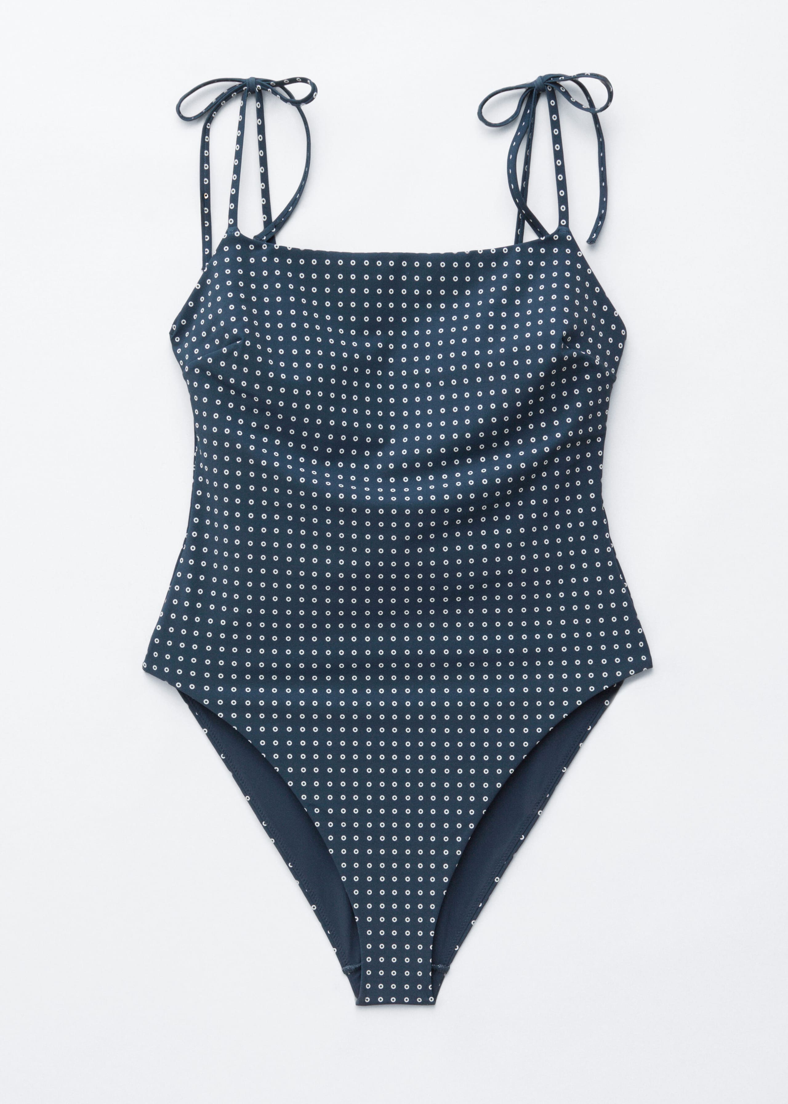 Tie-Strap Swimsuit - Black/Floral - Still Life