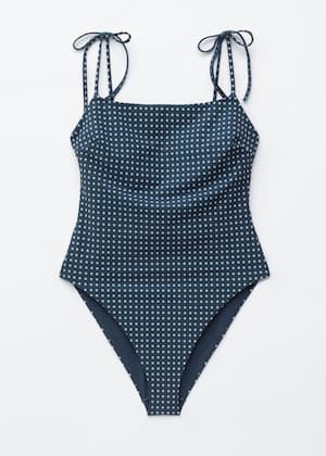 Dark Blue/White Dots