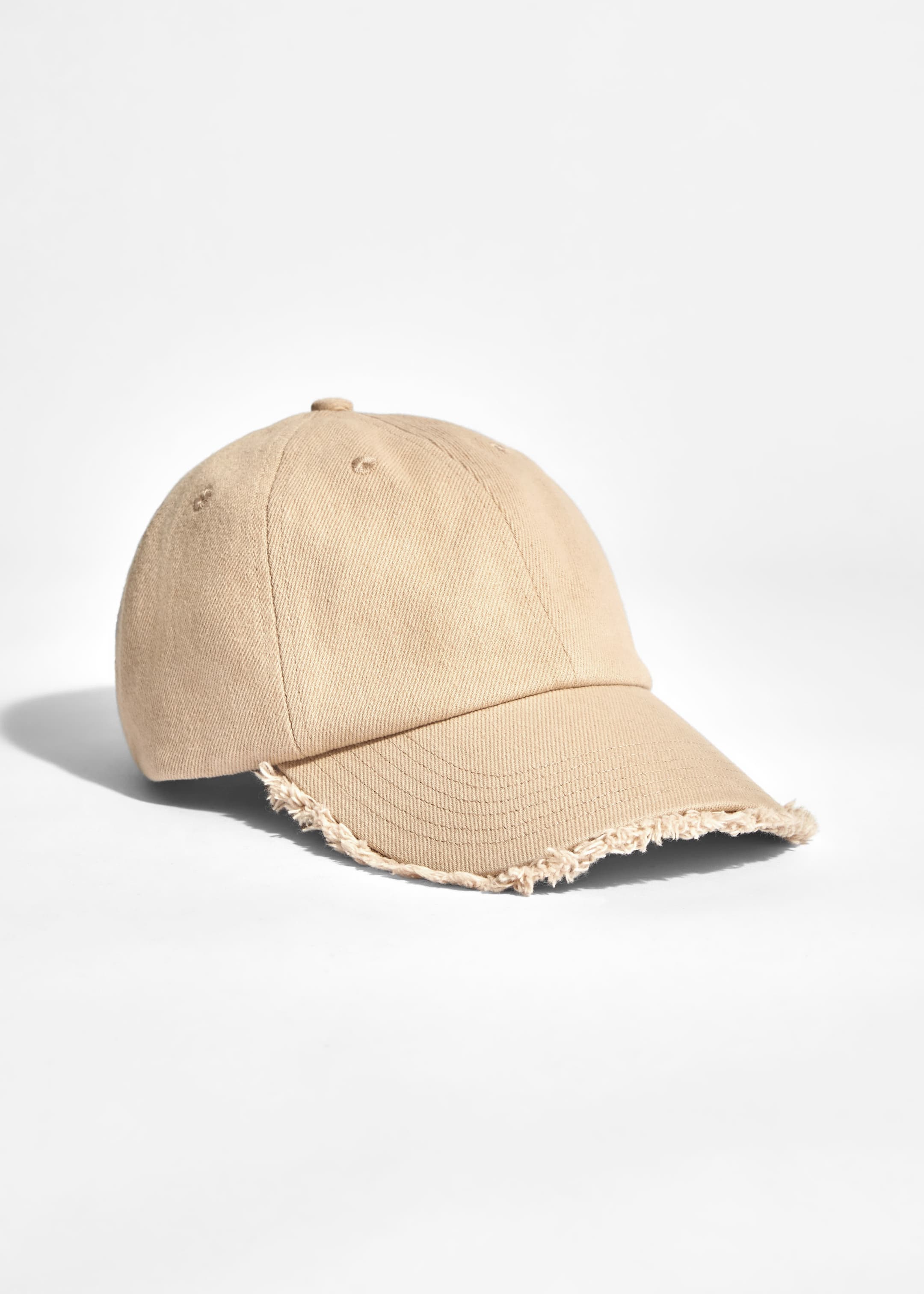 View larger image: Fringed Baseball Cap - Ecru - Ladies | H&M GB 1