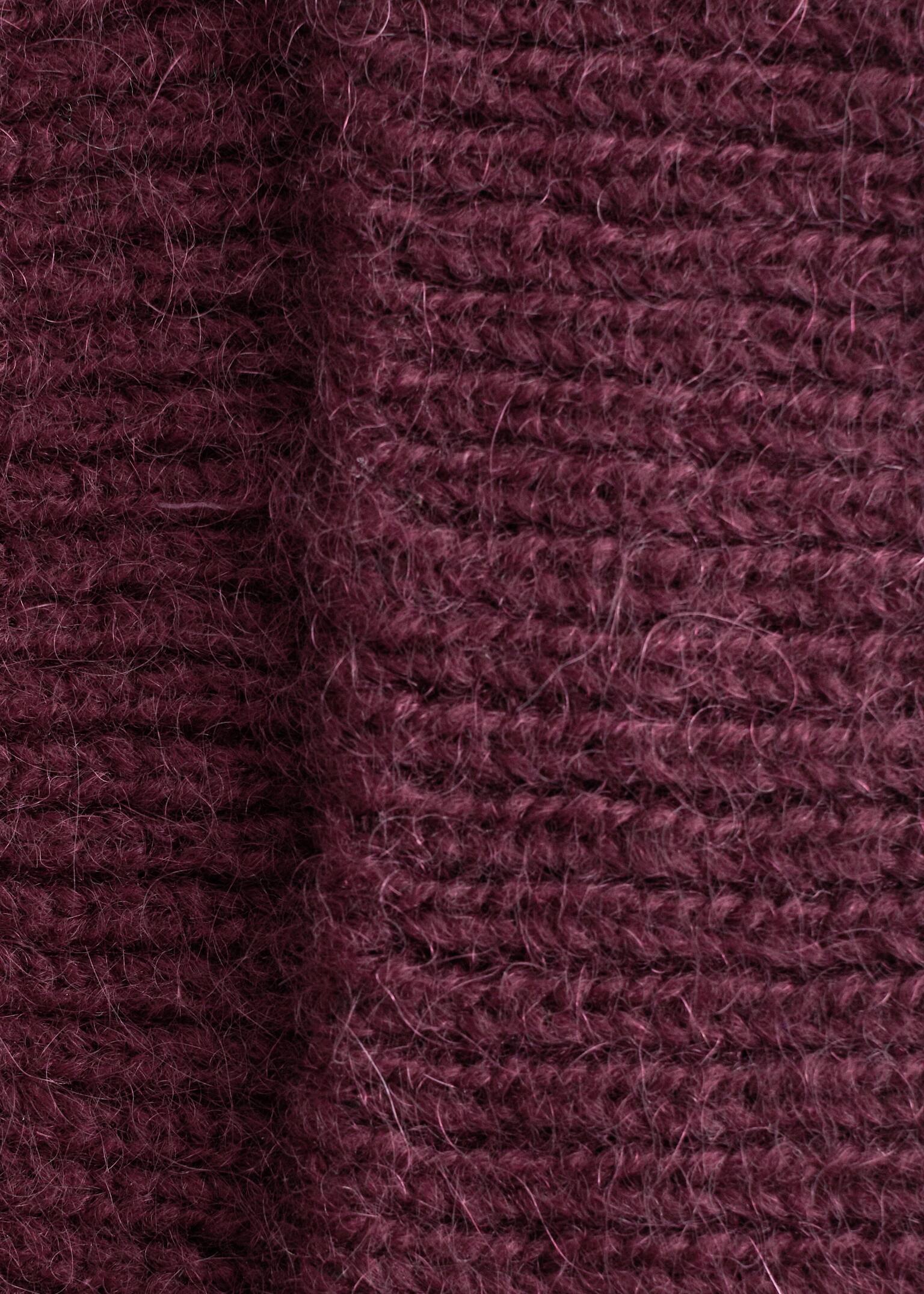 Beanie aus Wollmischung - Weinrot/Weinrot/Blau gestreift/Mahagoni/Taubenblau/Rot/Zitrone/Grau meliert/Schwarz/Beige - 3