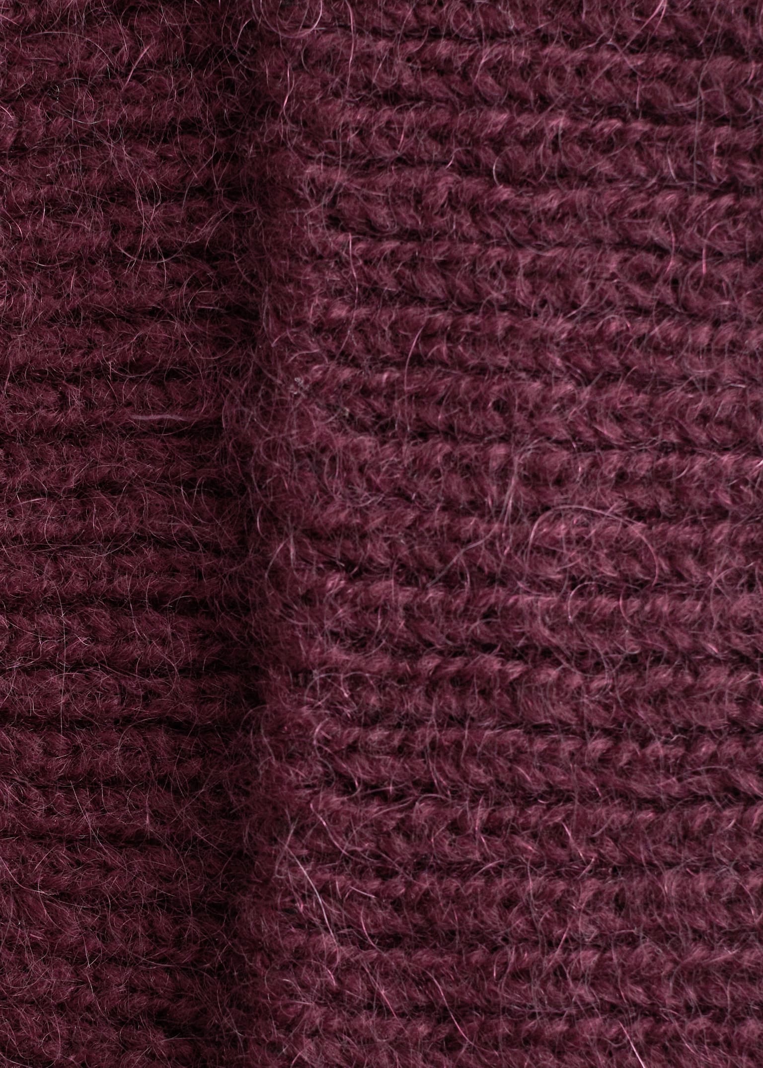 Beanie aus Wollmischung - Weinrot/Rot/Weinrot/Blau gestreift - 3