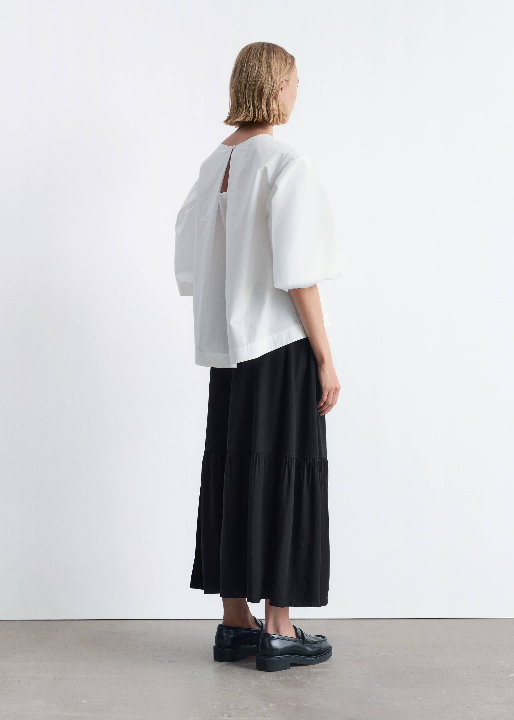 Zobacz większy obraz: Warstwowa spódnica midi - Czarny - ONA | H&M PL 5
