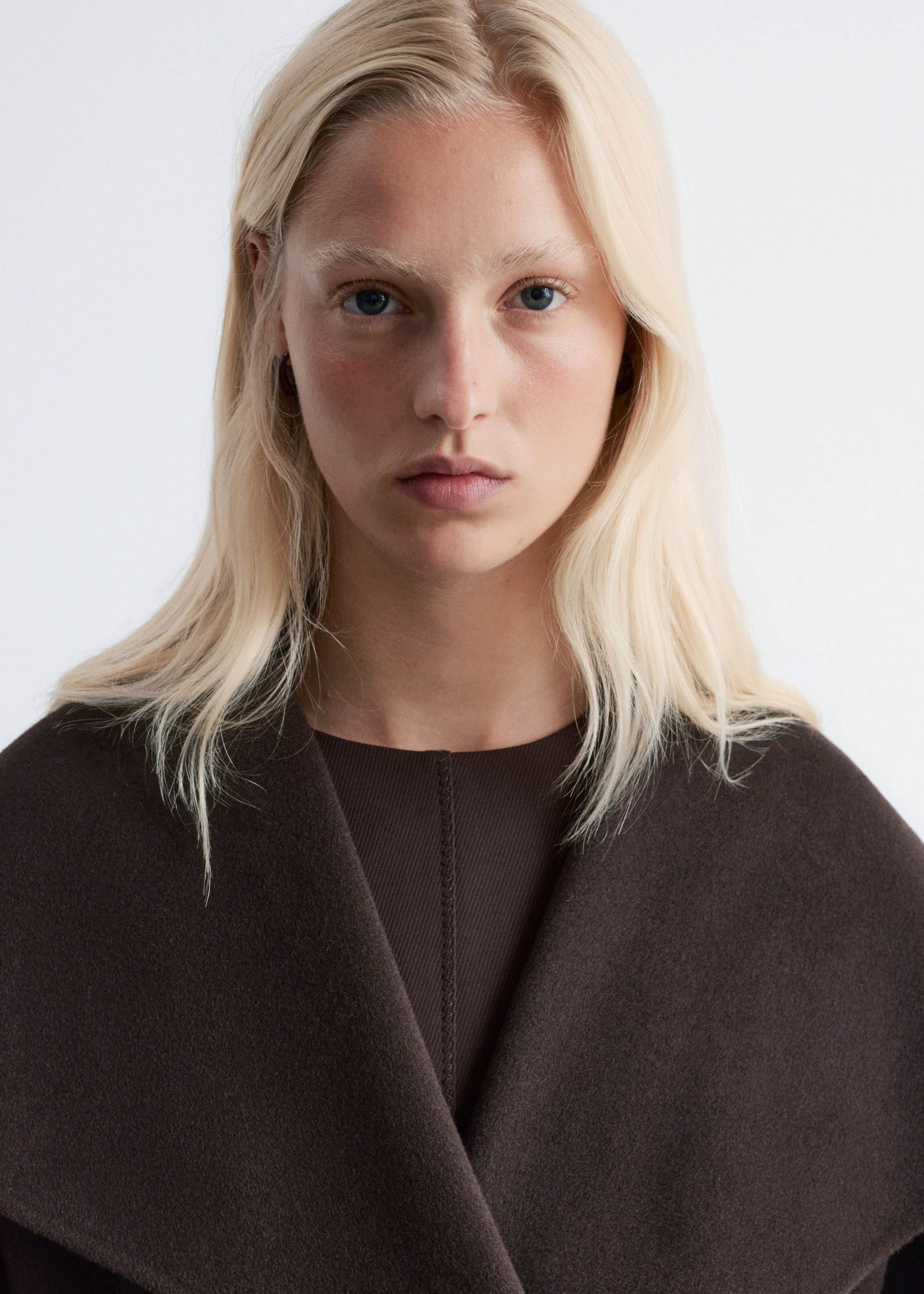 Image of Shawl-Collar Wool Maxi Coat