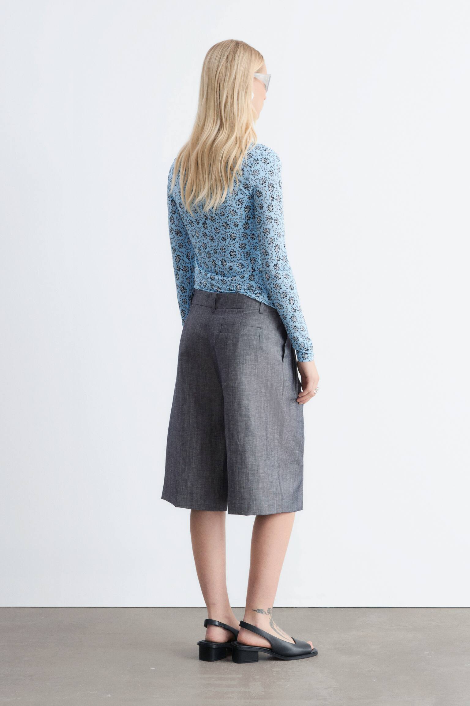 Elegante bermudashort - Grijs - 5