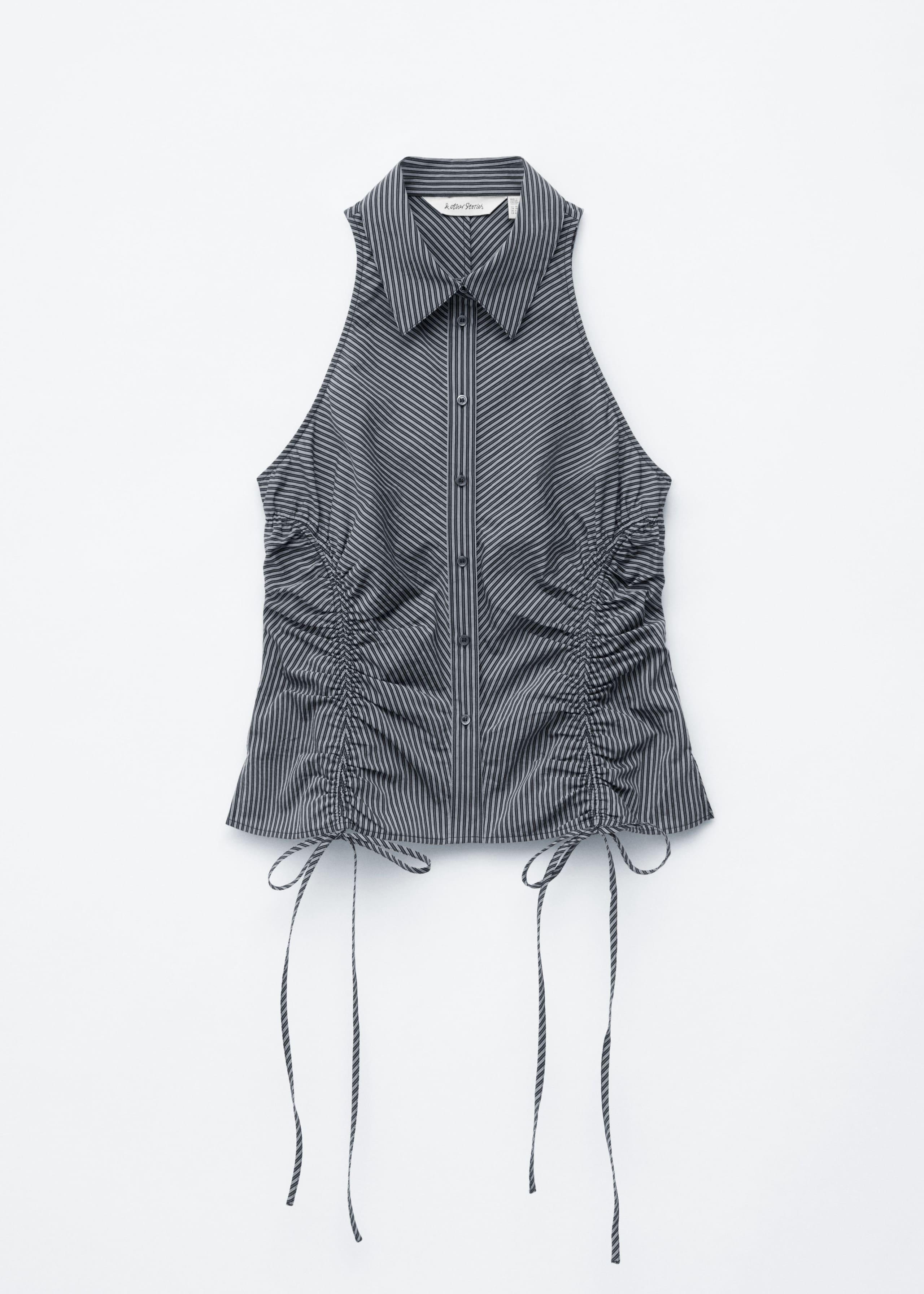 Image of Sleeveless Drawstring Top