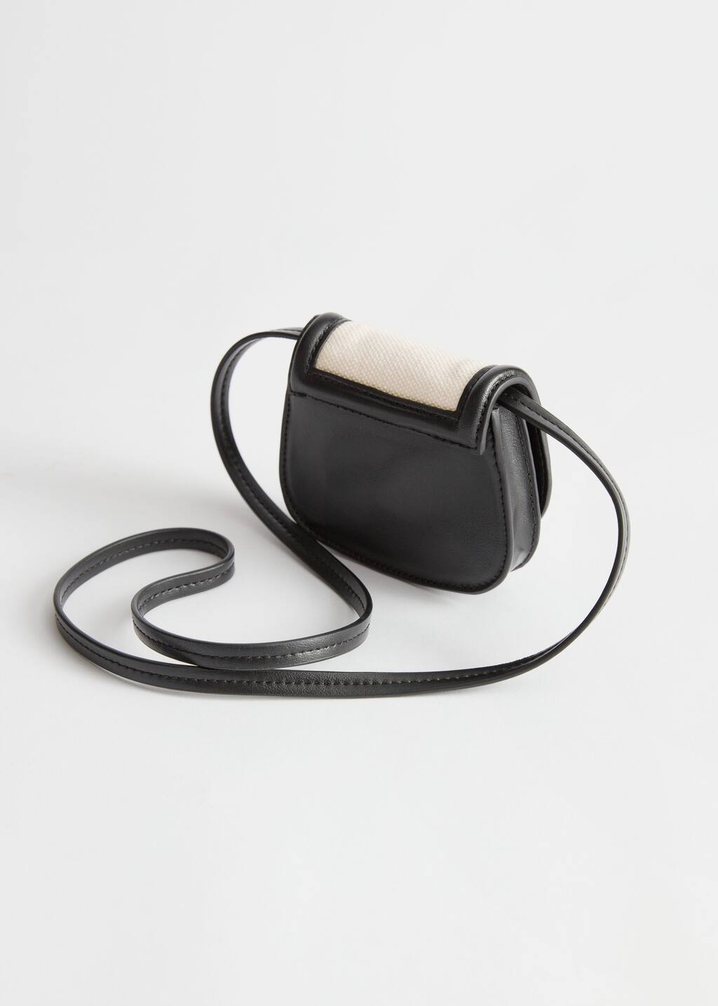 Colour Block Neck Bag - Black/Cream - Natura morta