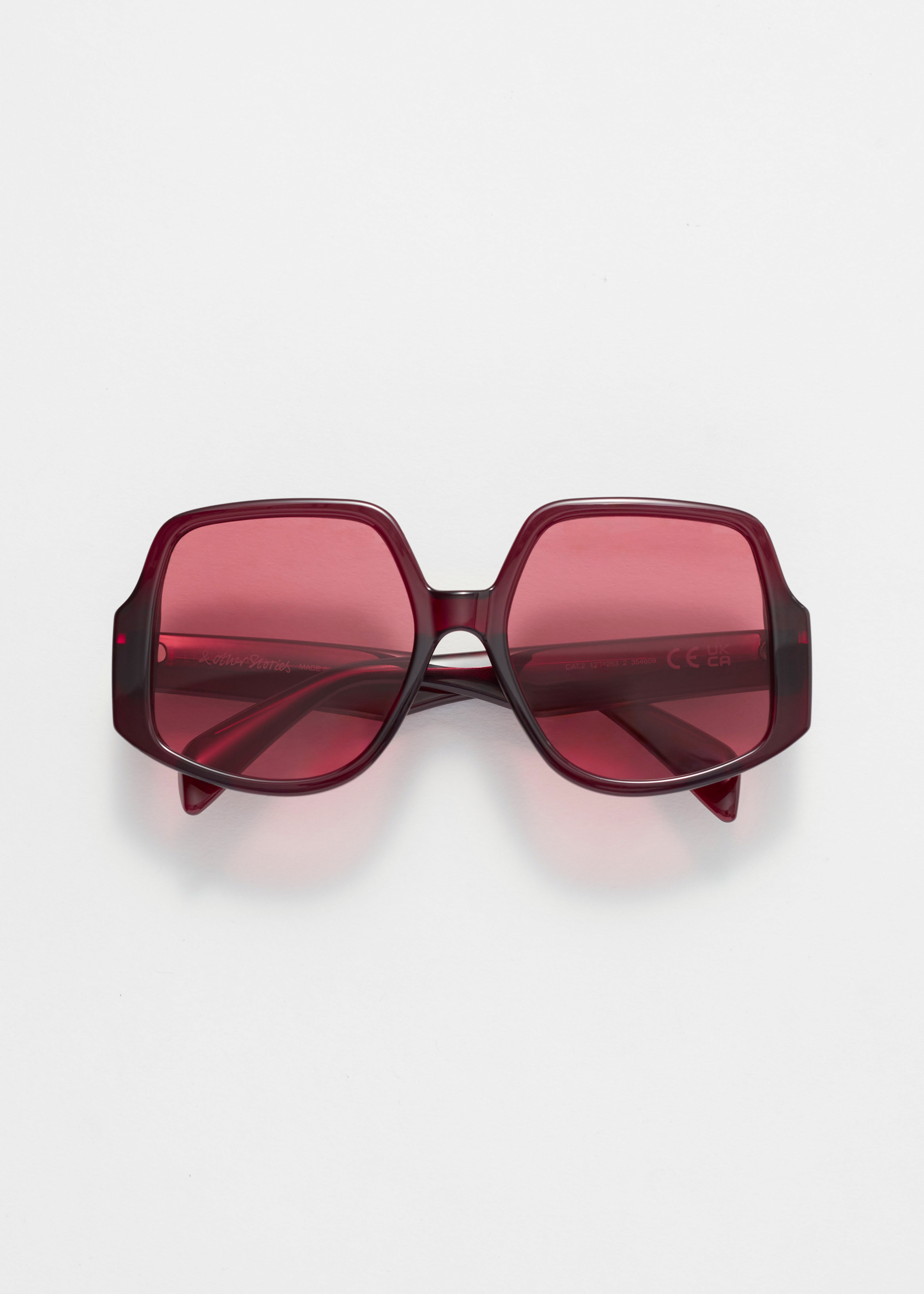 Occhiali da sole oversize squadrati - Bordeaux