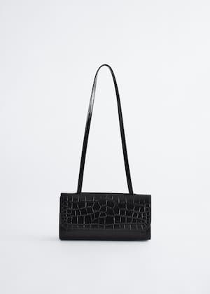 Black/Faux croco