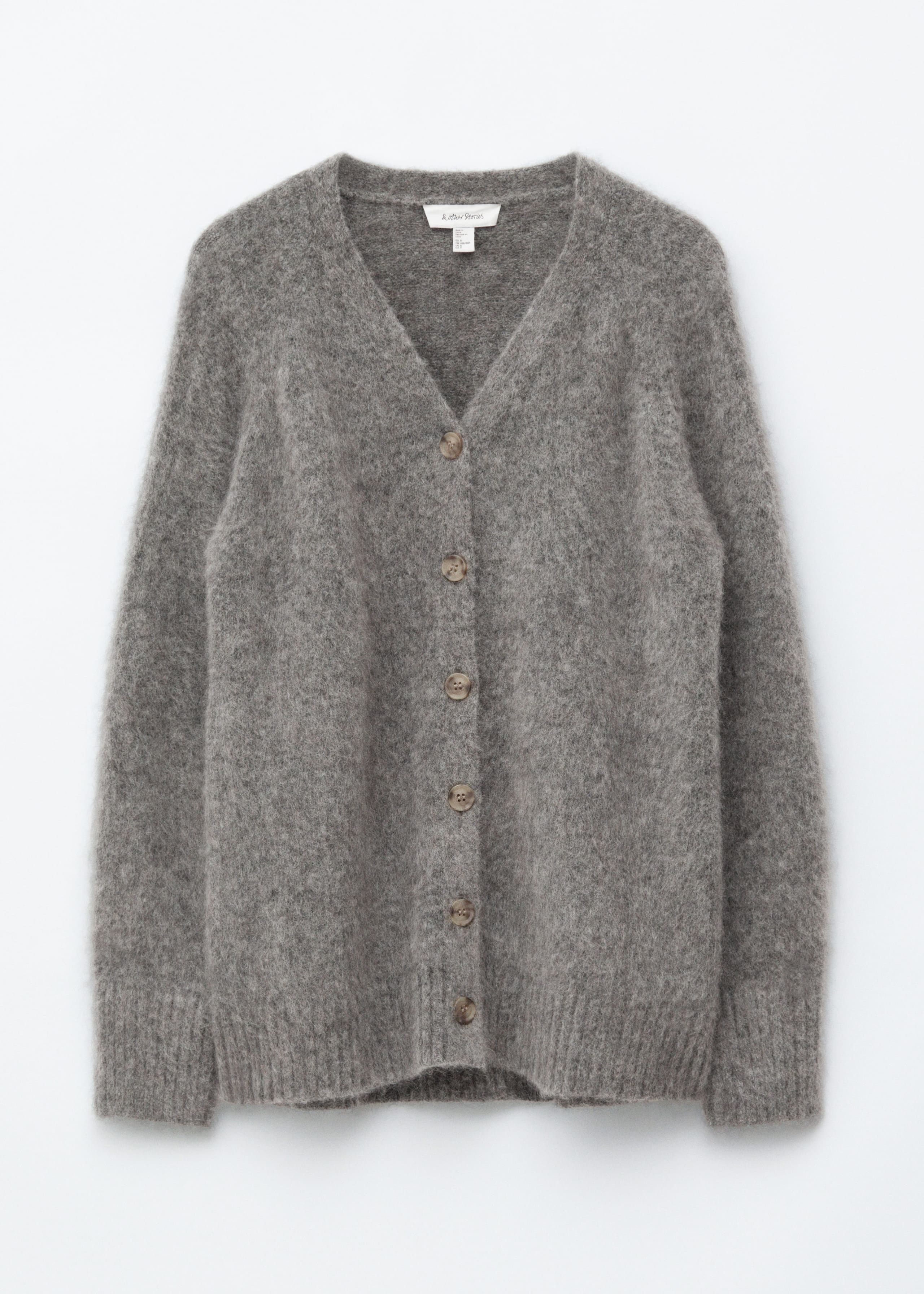 Image of Lange Strickjacke aus Mohair-Mix