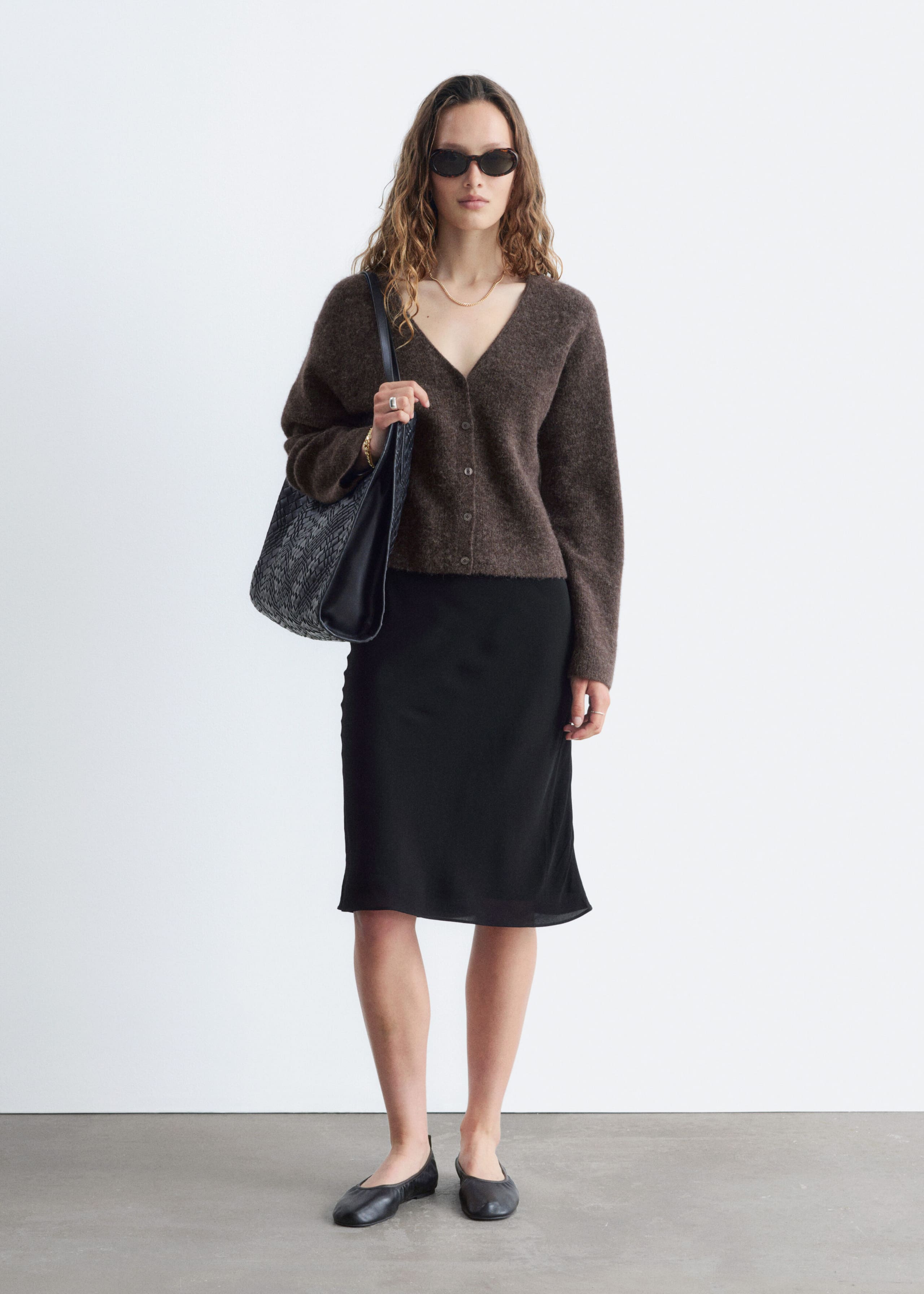 Alpaca-Blend Cardigan - Light Turquoise - Lookbook