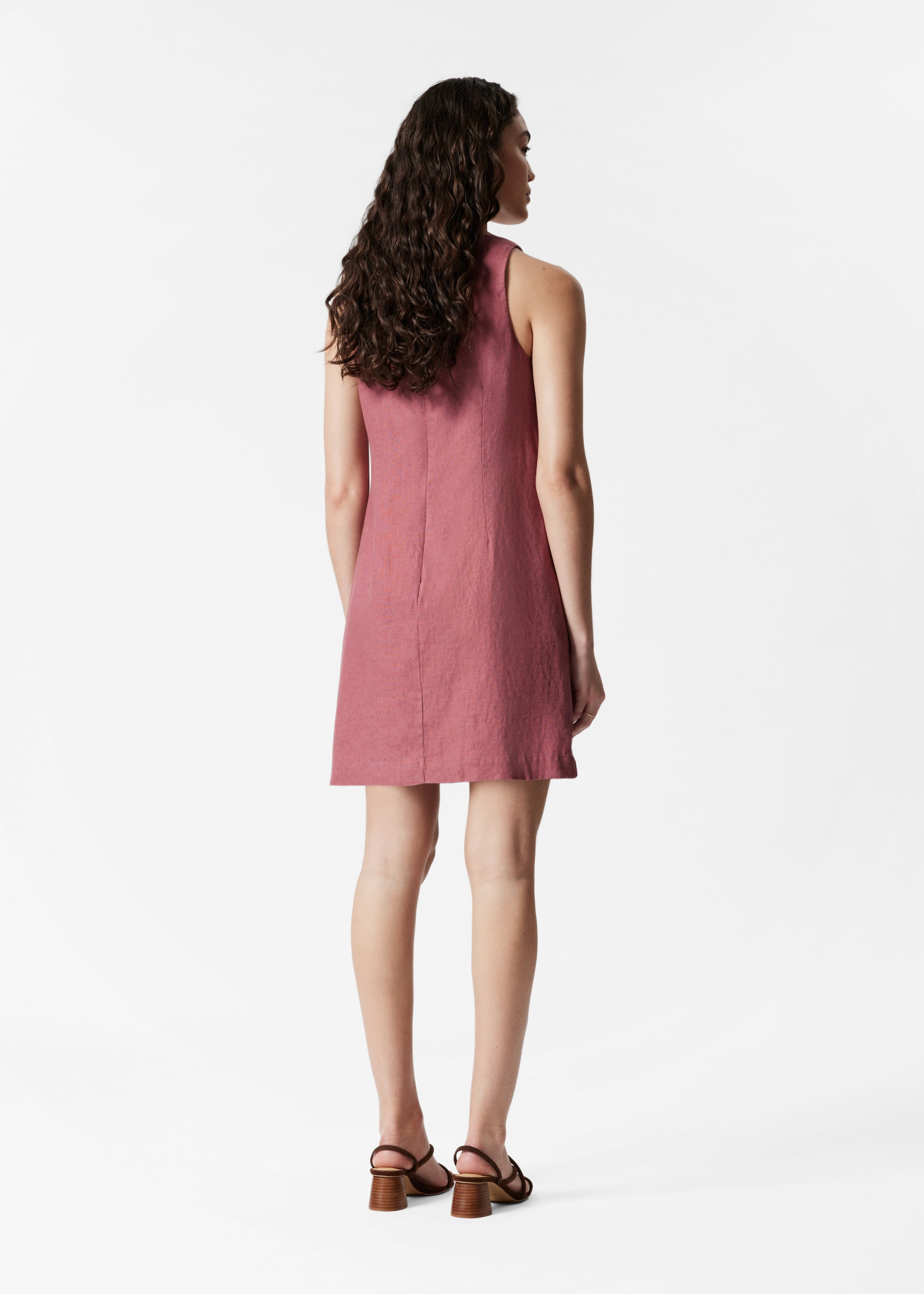 Visualizza immagine più grande: Mini abito in lino - Malva - DONNA | H&M IT 3
