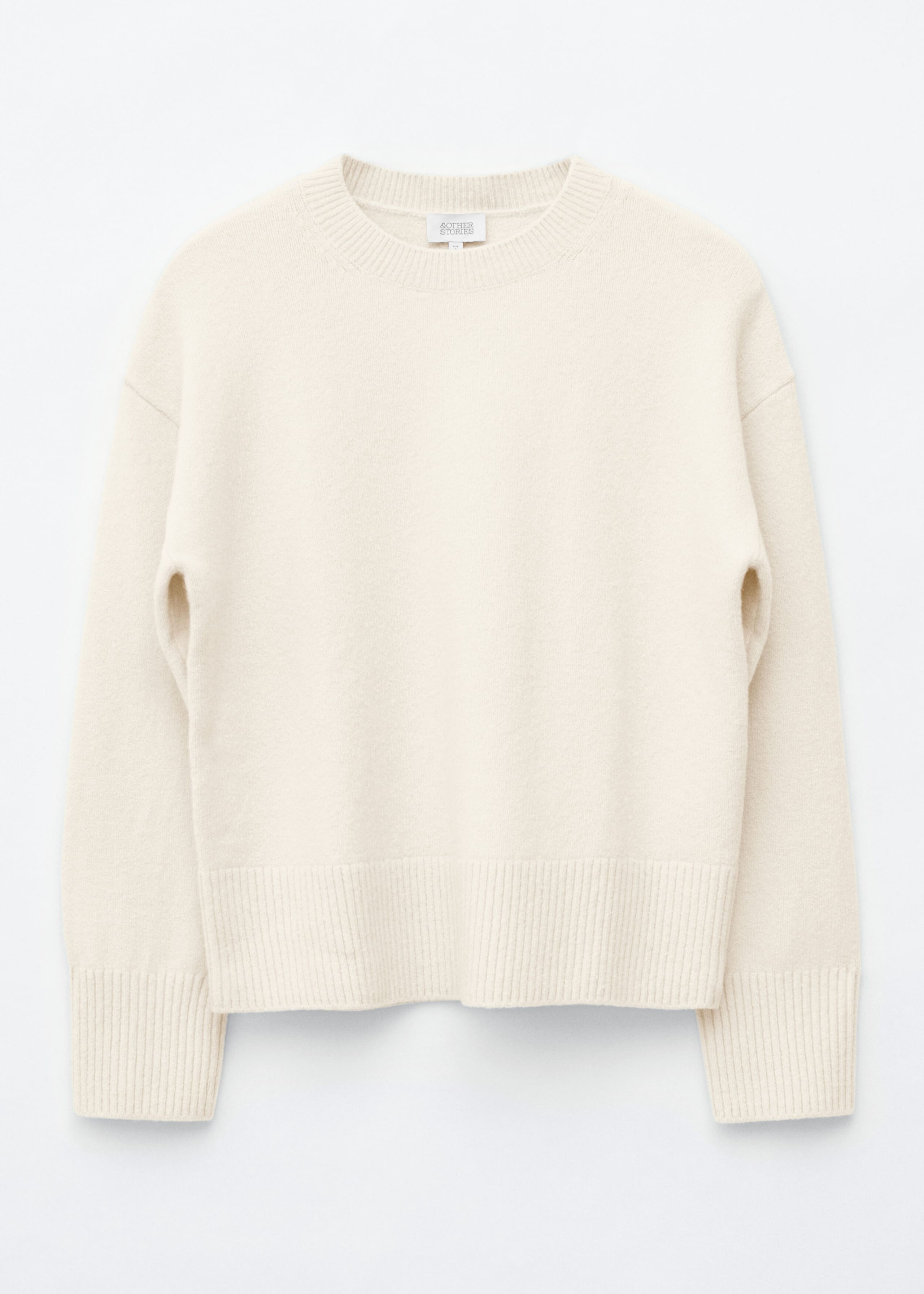 Relaxed Knit Jumper - White - Still Life