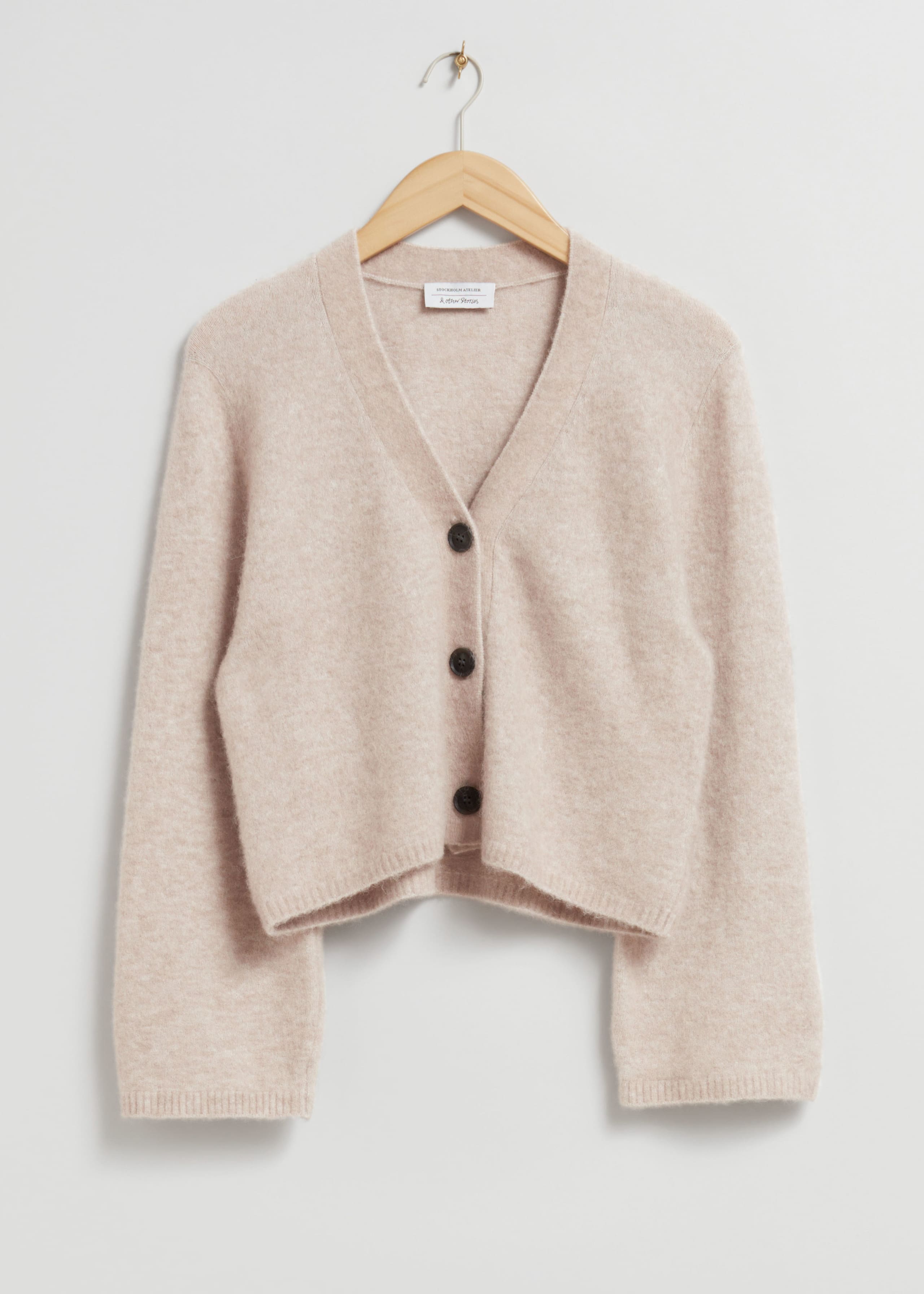 Knitted Cardigan - Light Pink Melange - Still Life