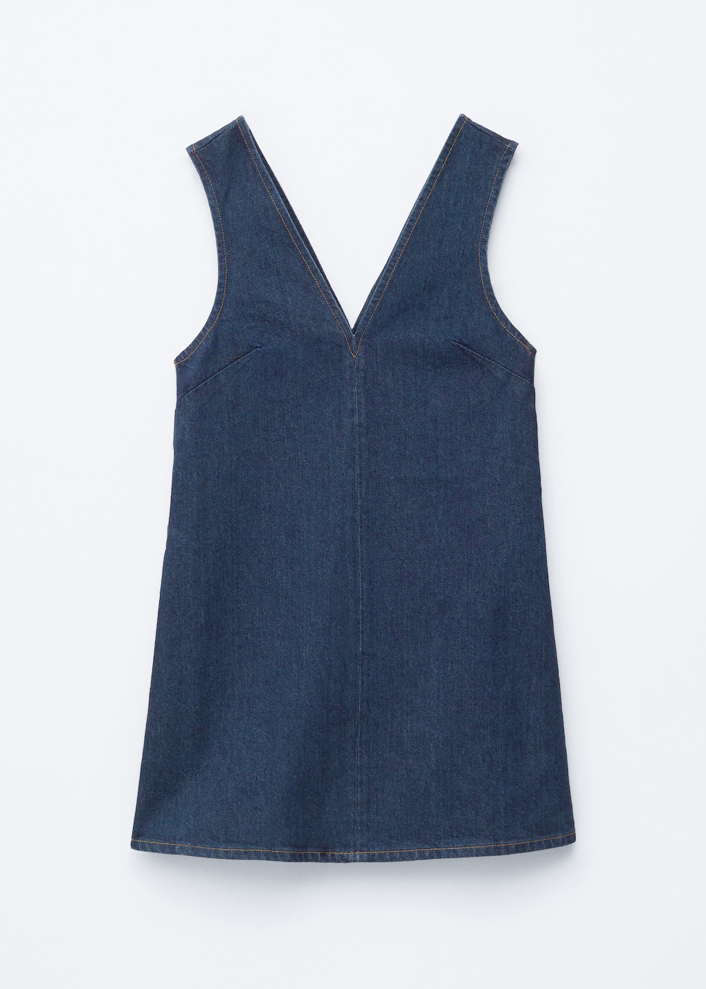 Image of V-Neck Denim Mini Dress