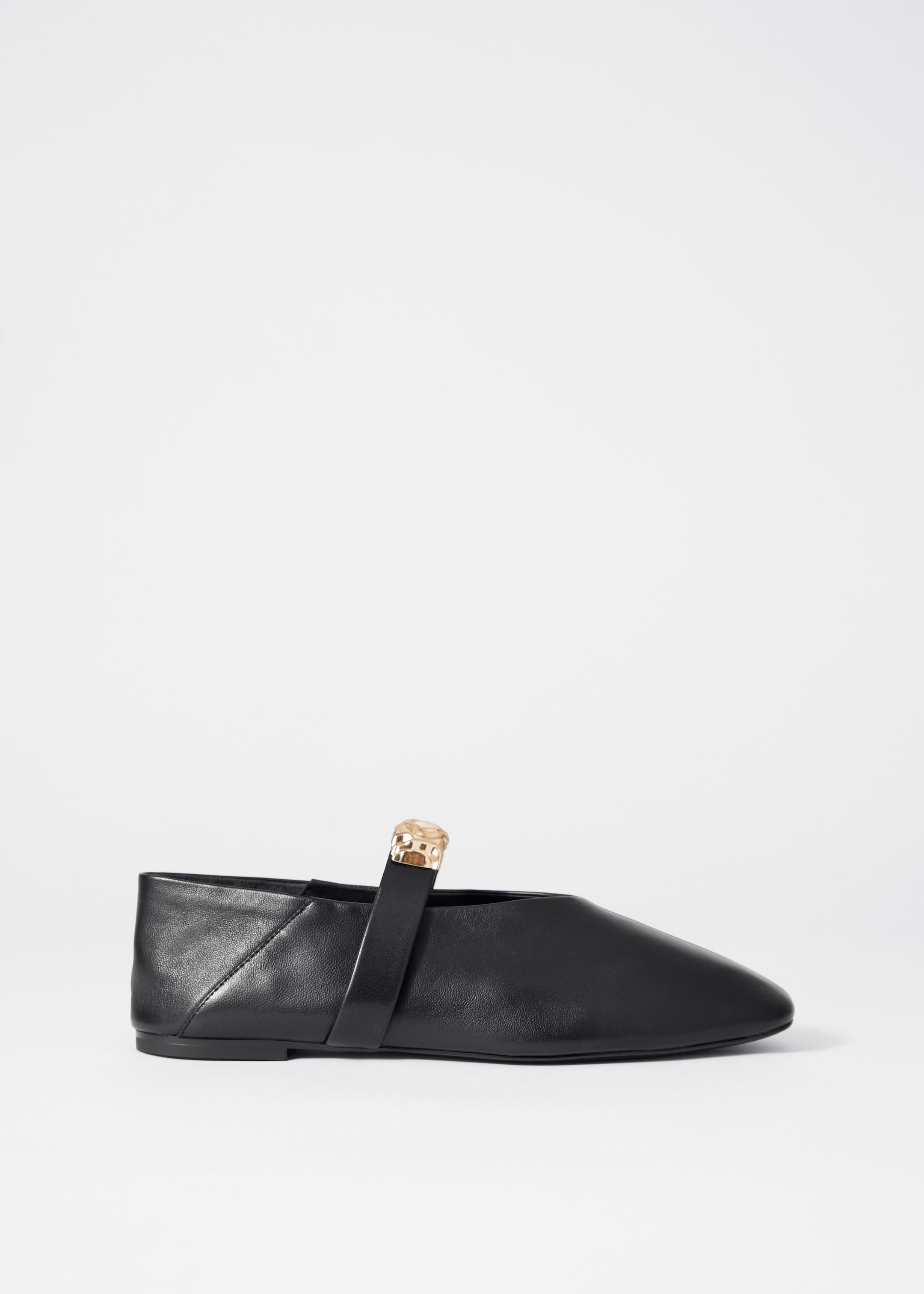 Visualizza immagine più grande: Ballerine in pelle decorate - Nero - DONNA | H&M IT 1