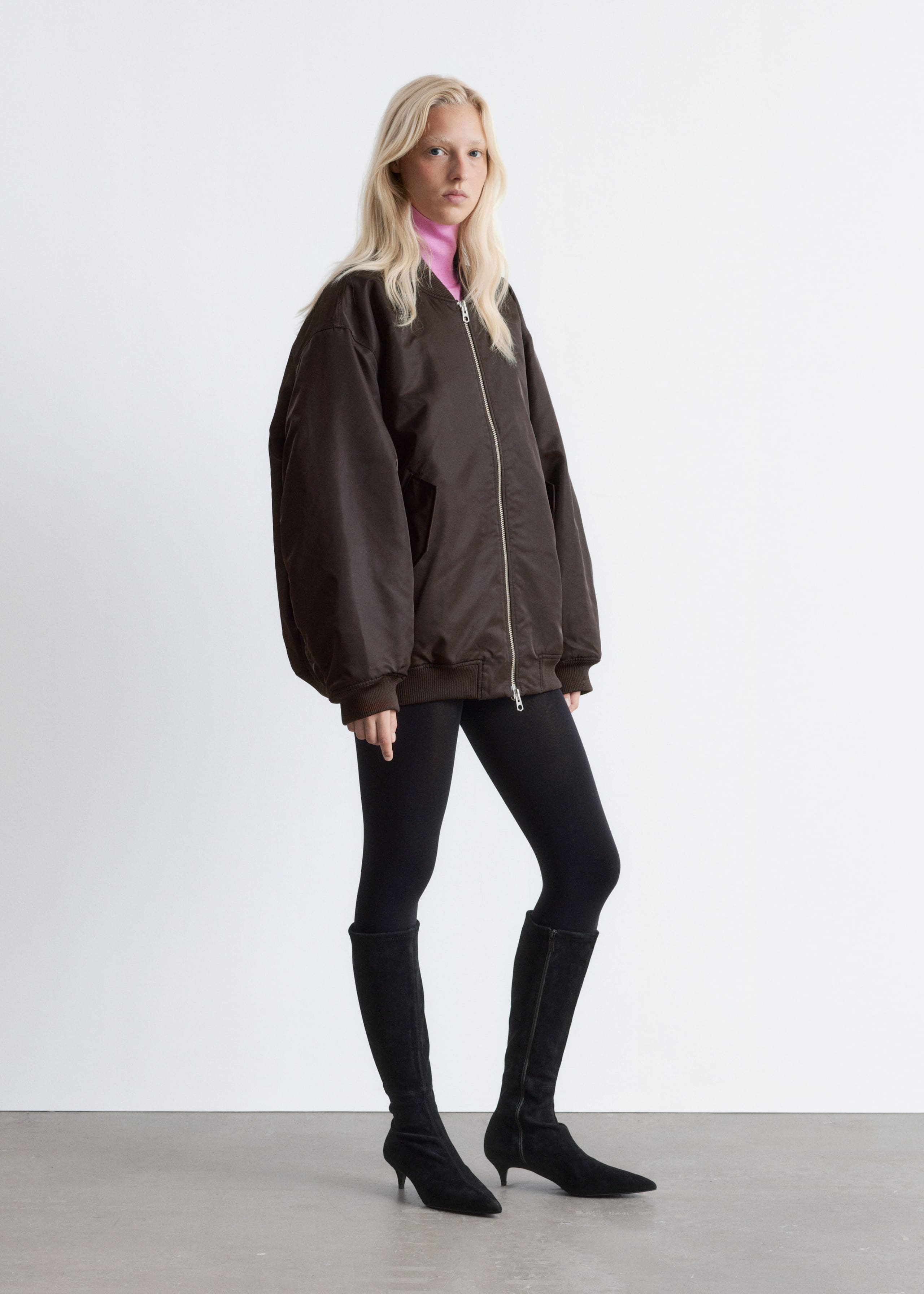 Image of Stretch-Suede Knee Boots