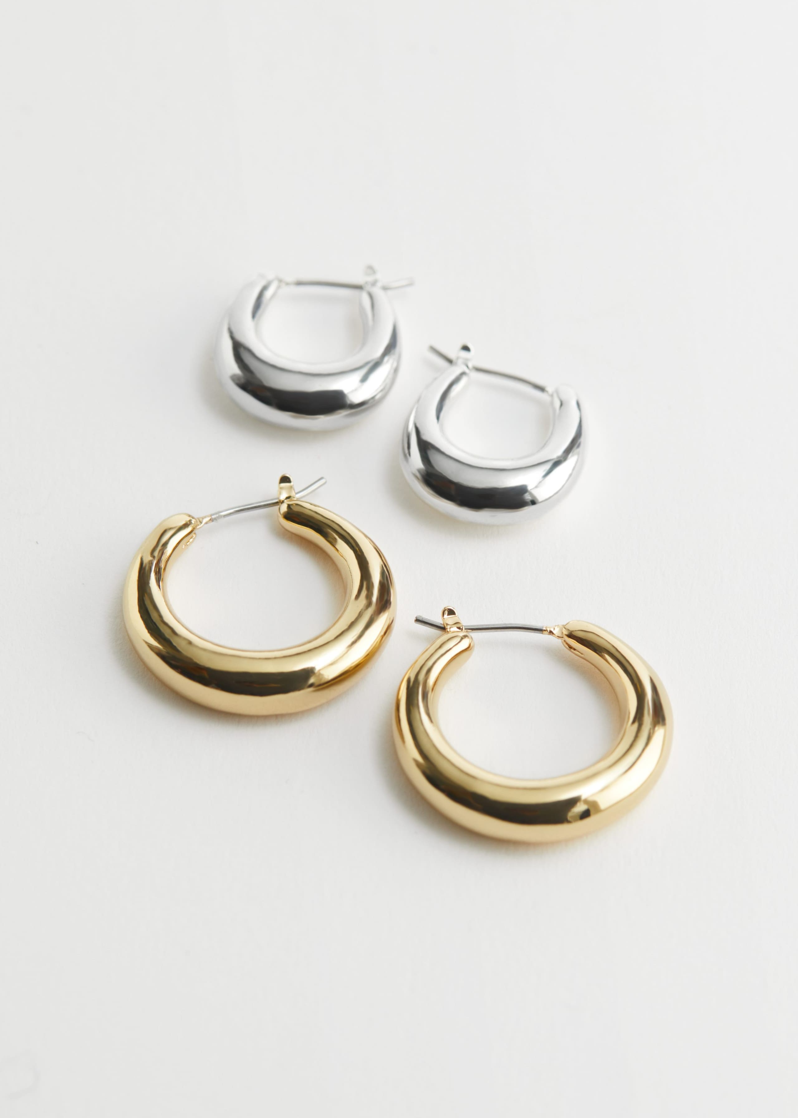 Set di orecchini a cerchio chunky