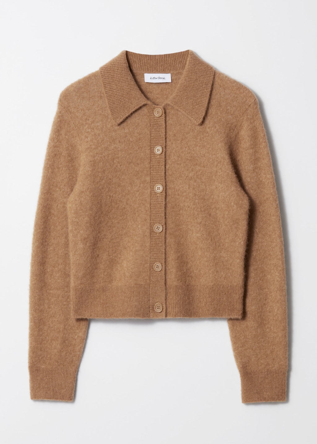 Image of Collared Knit Cardigan