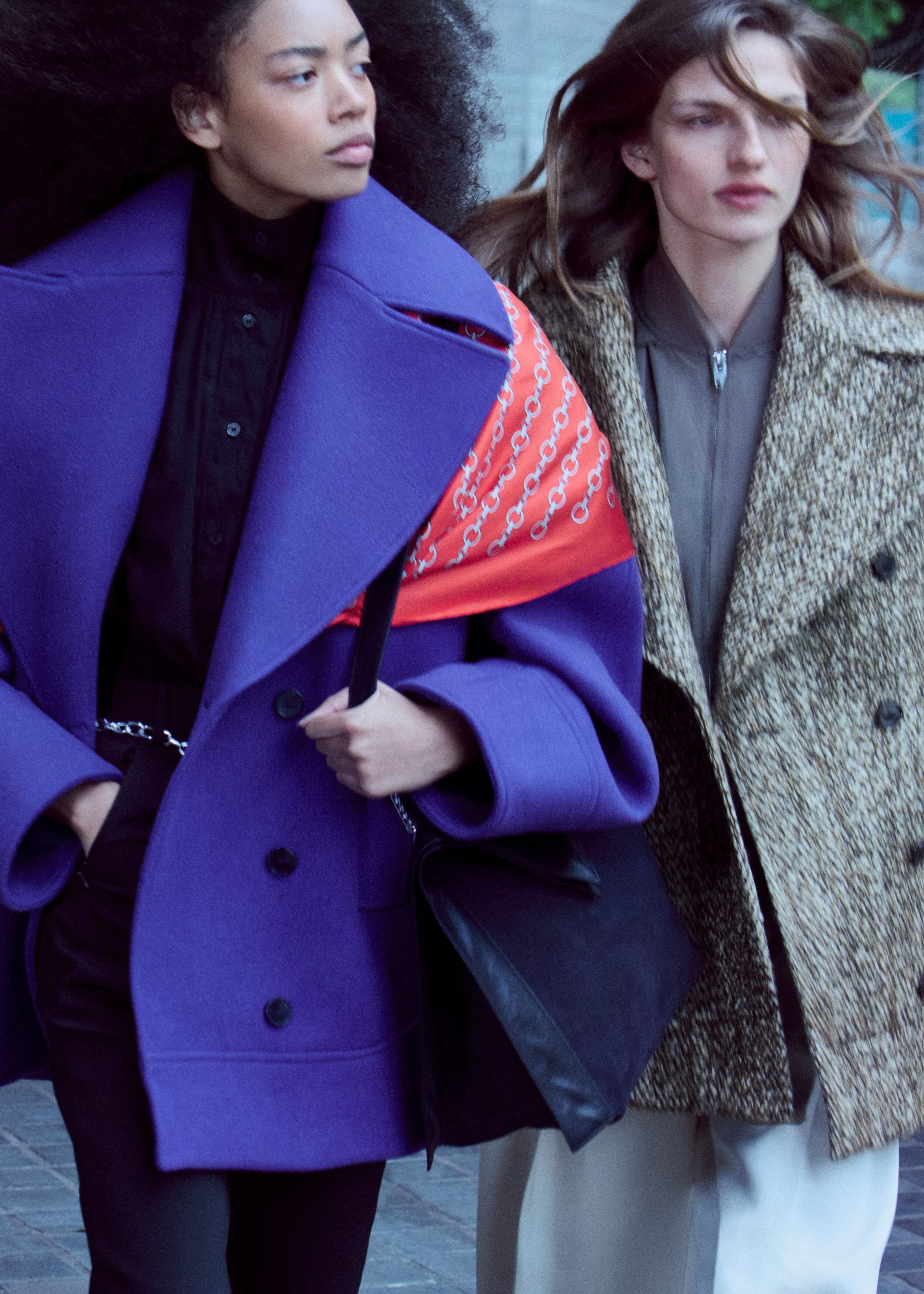 Wide-Collar Peacoat - Lilac - Still Life
