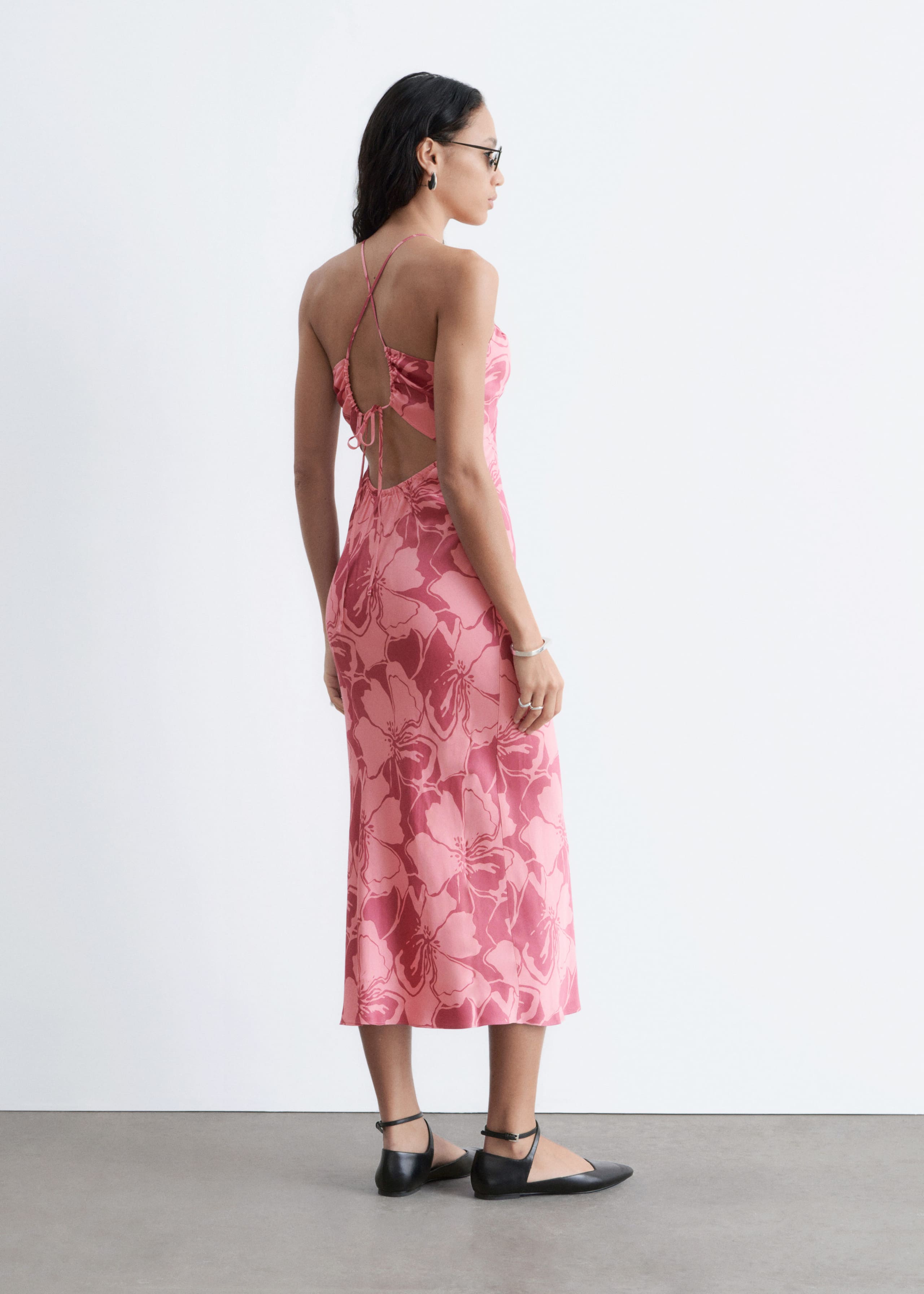 Image of Satin Slip Midi Dress