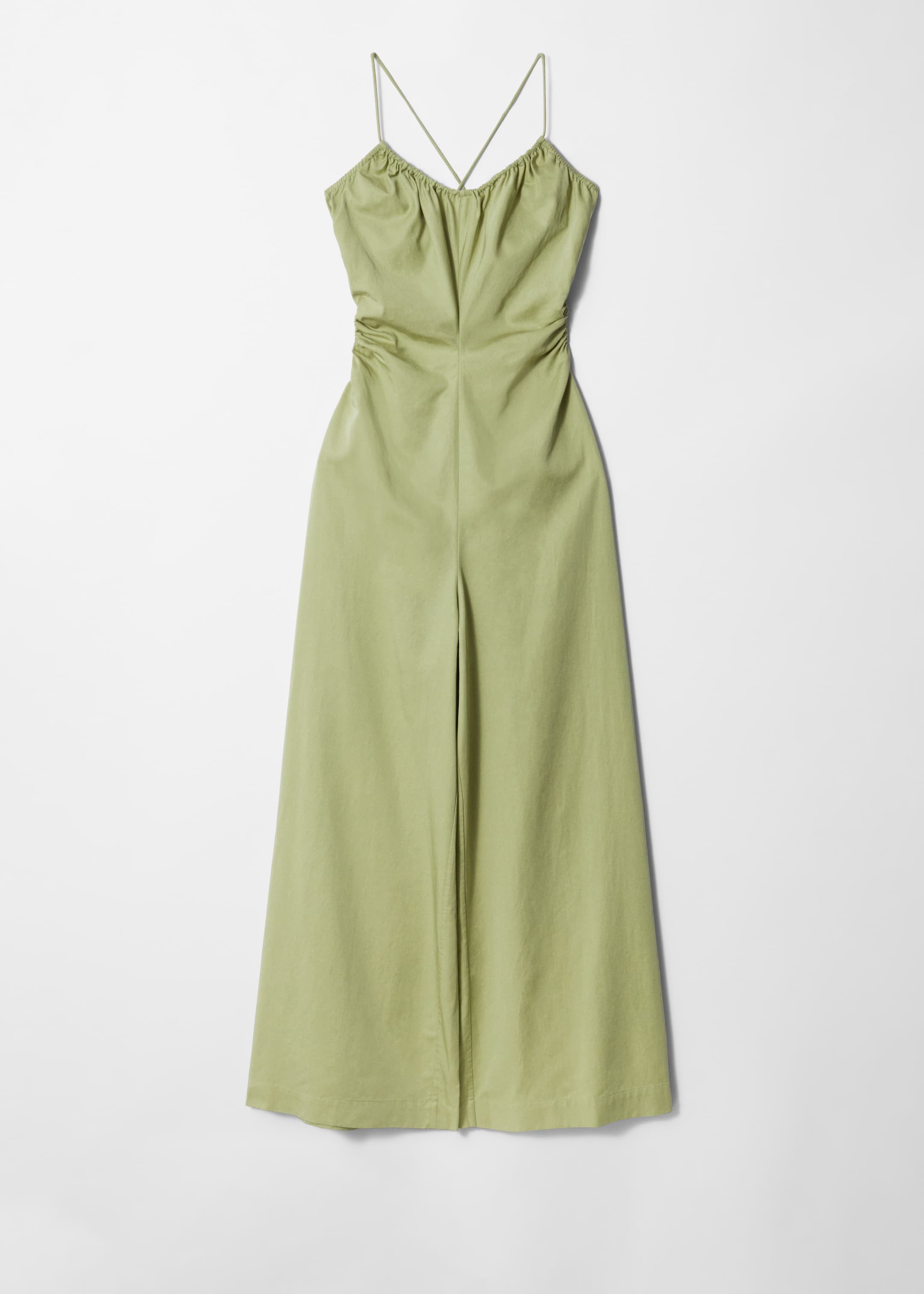 Visa större bild: Jumpsuit med vida ben och öppen rygg. - Ljusgrön - DAM | H&M FI 4